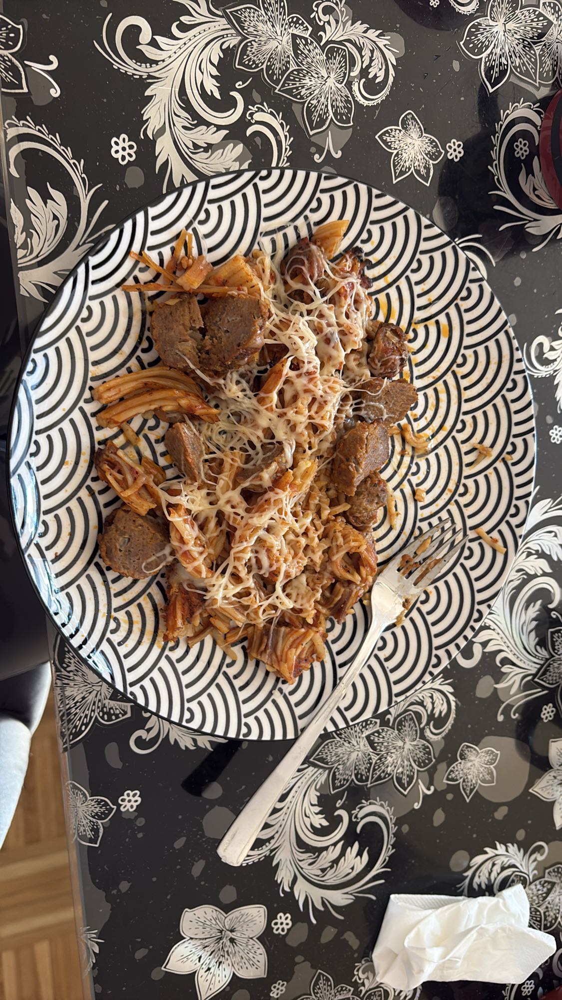 Húsgolyós tészta sajttal