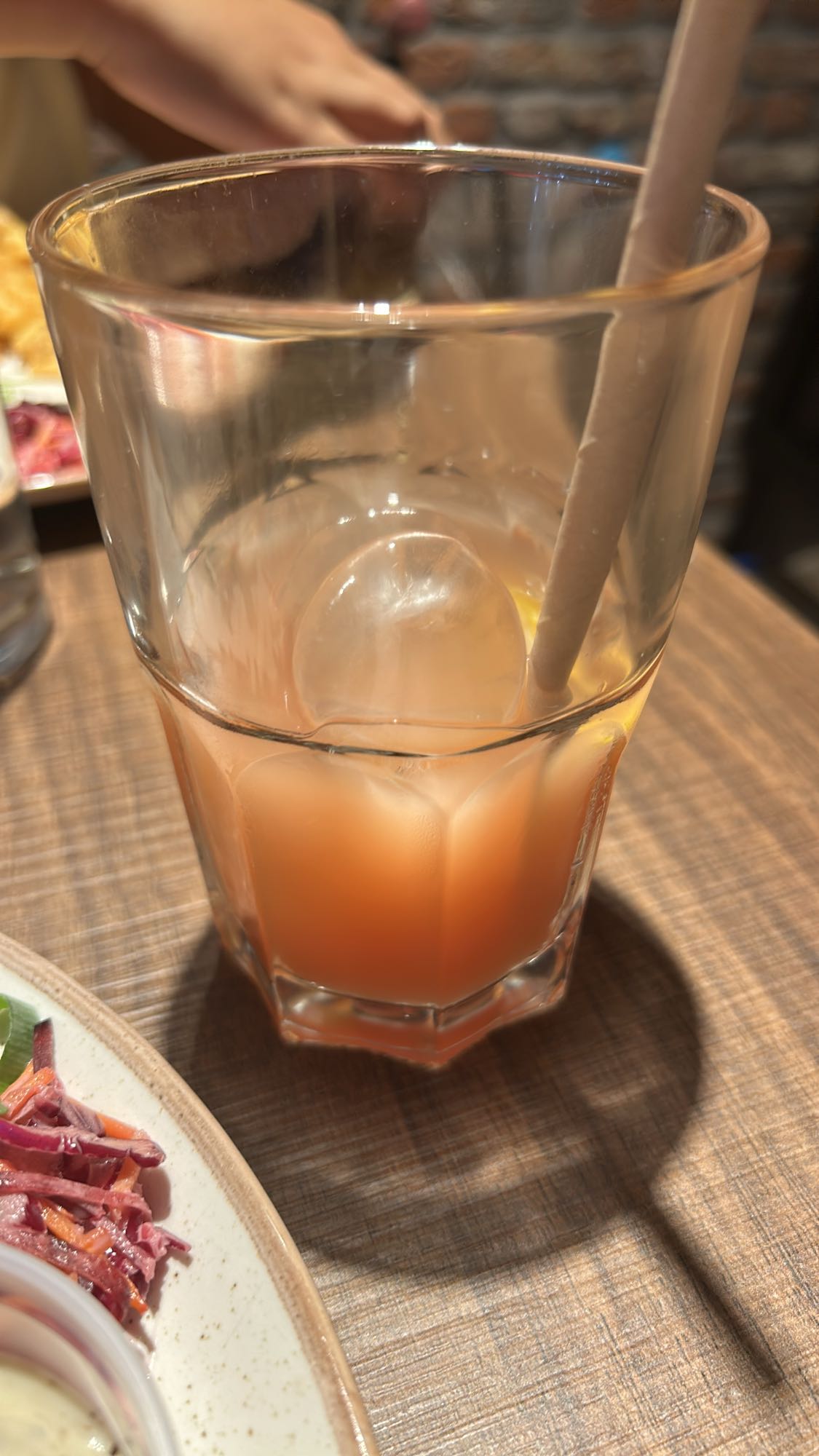 Jus d'orange et carotte