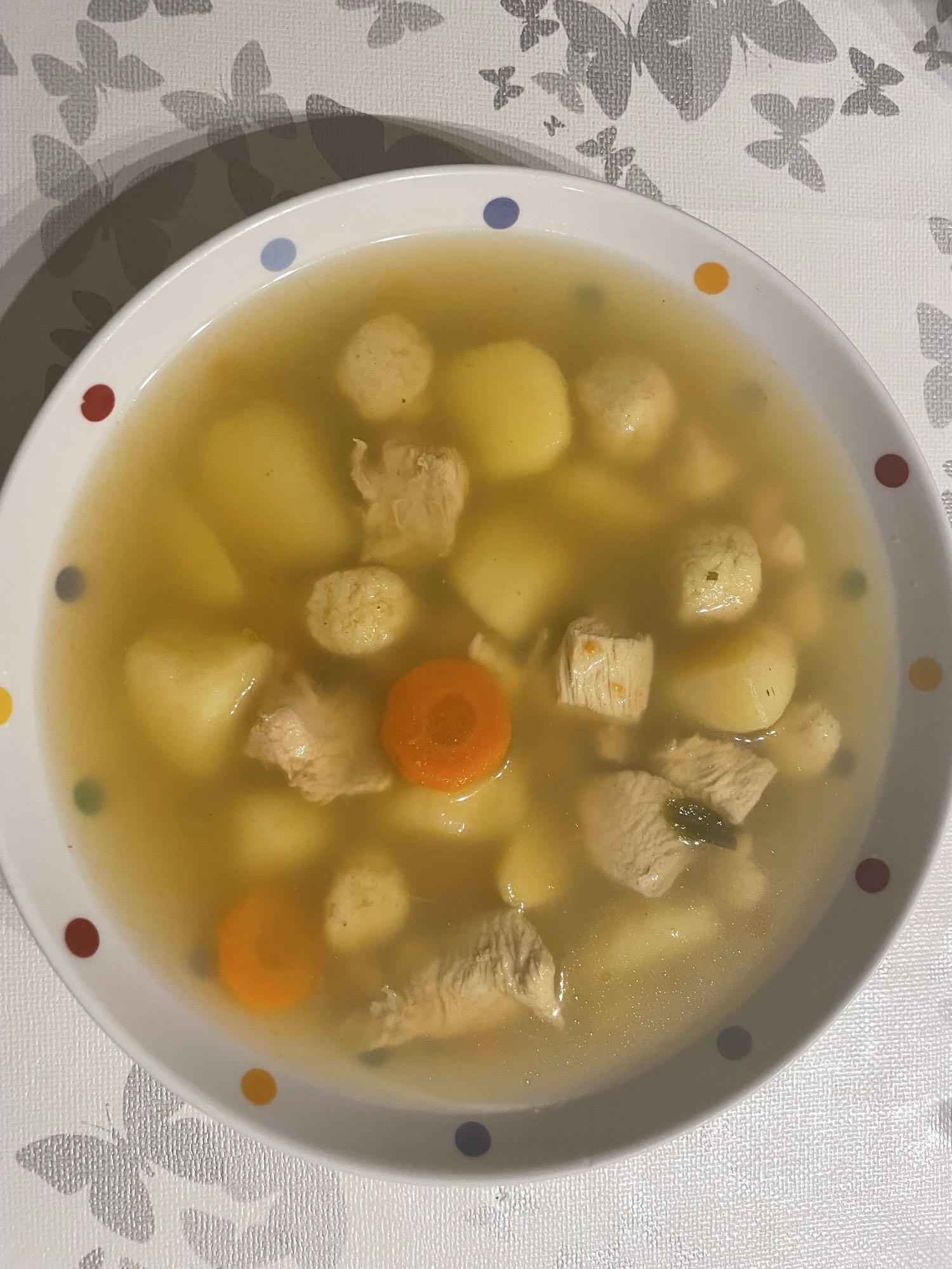 Hähnchenbrust mit Karotten und Kartoffeln