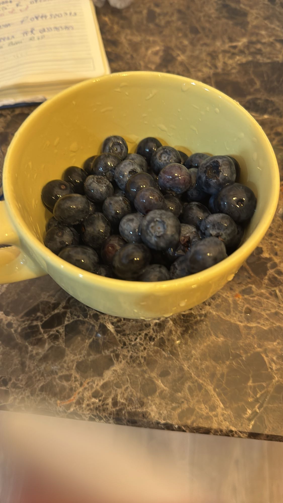 Afine proaspete în cană