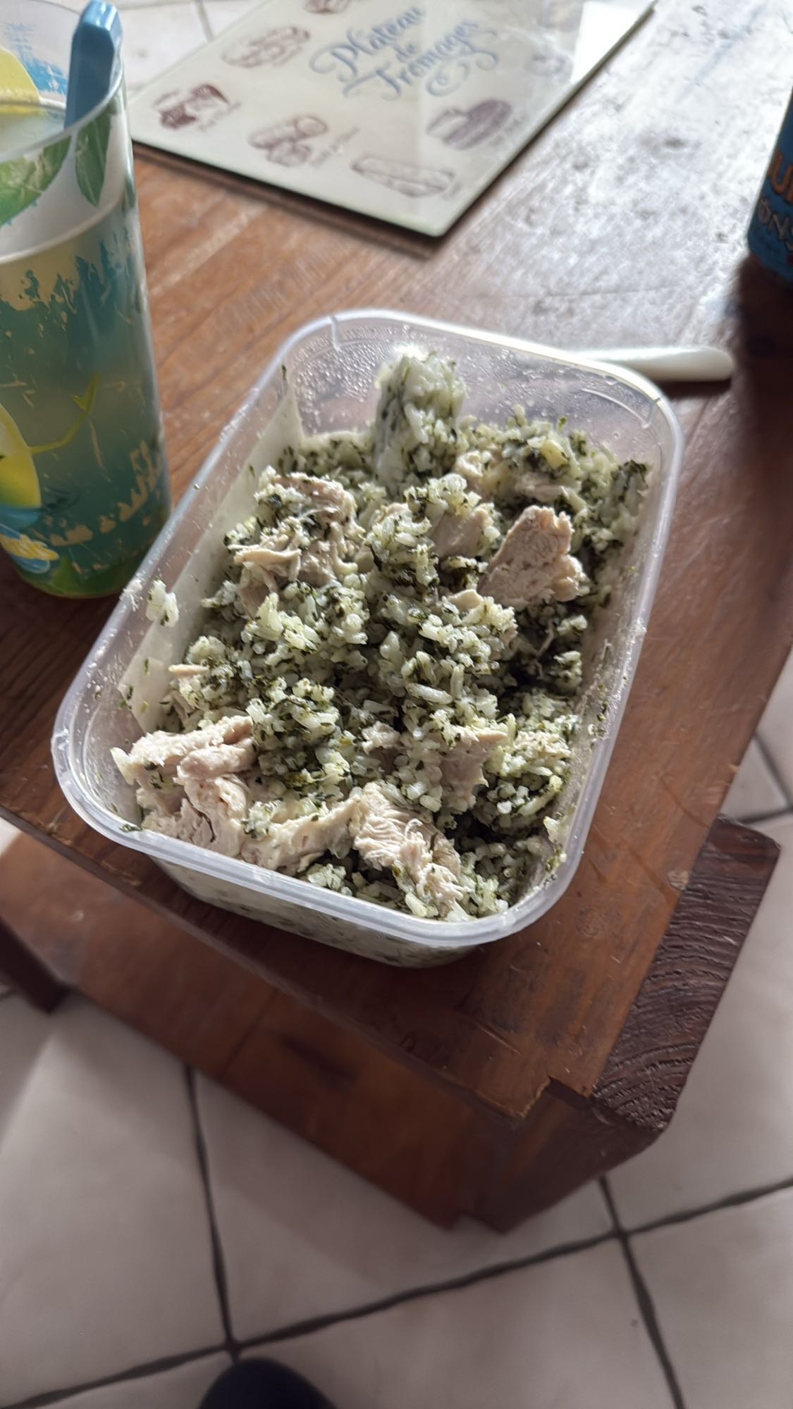 Riz au poulet et herbes