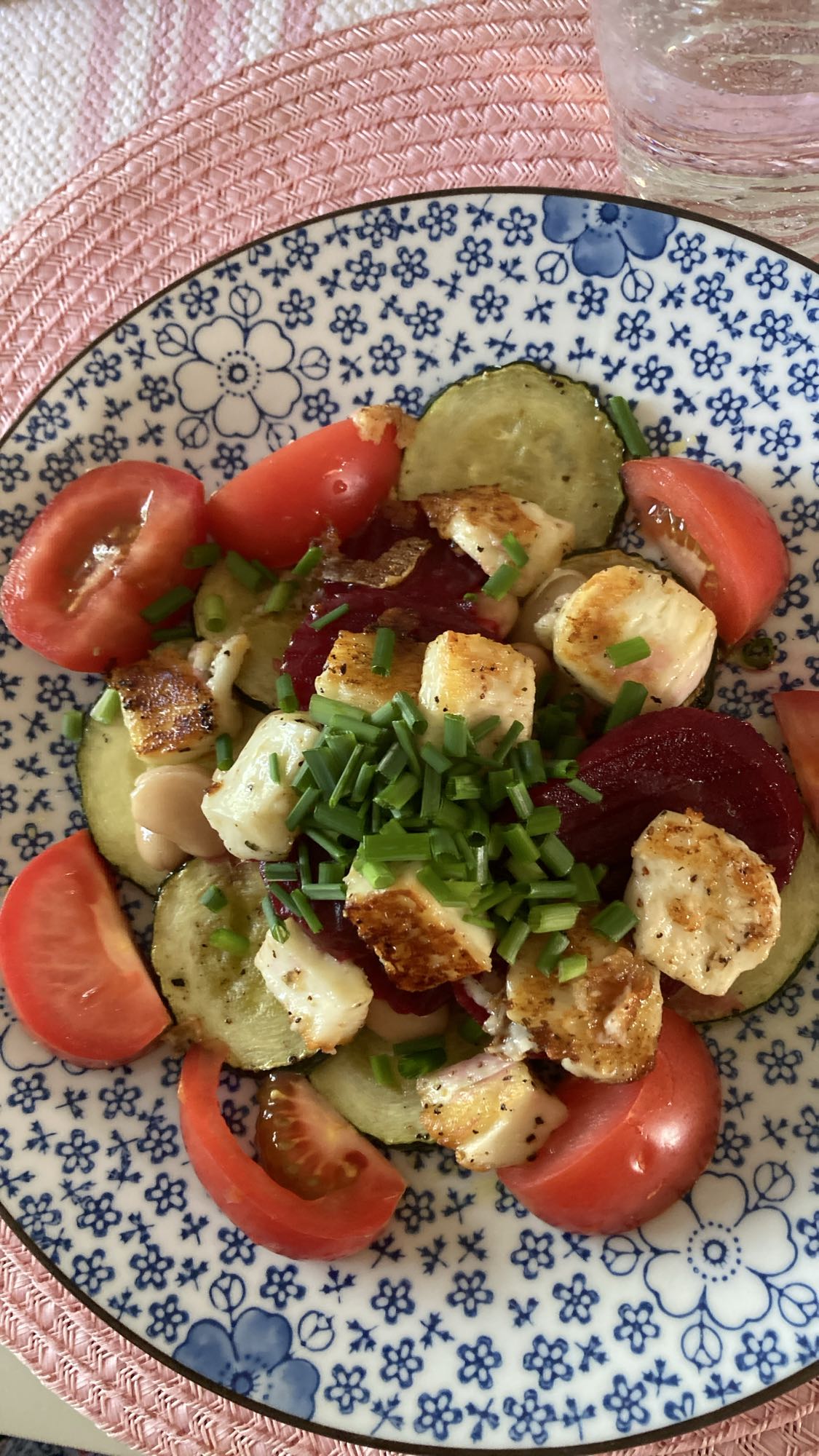 Grillad halloumisallad