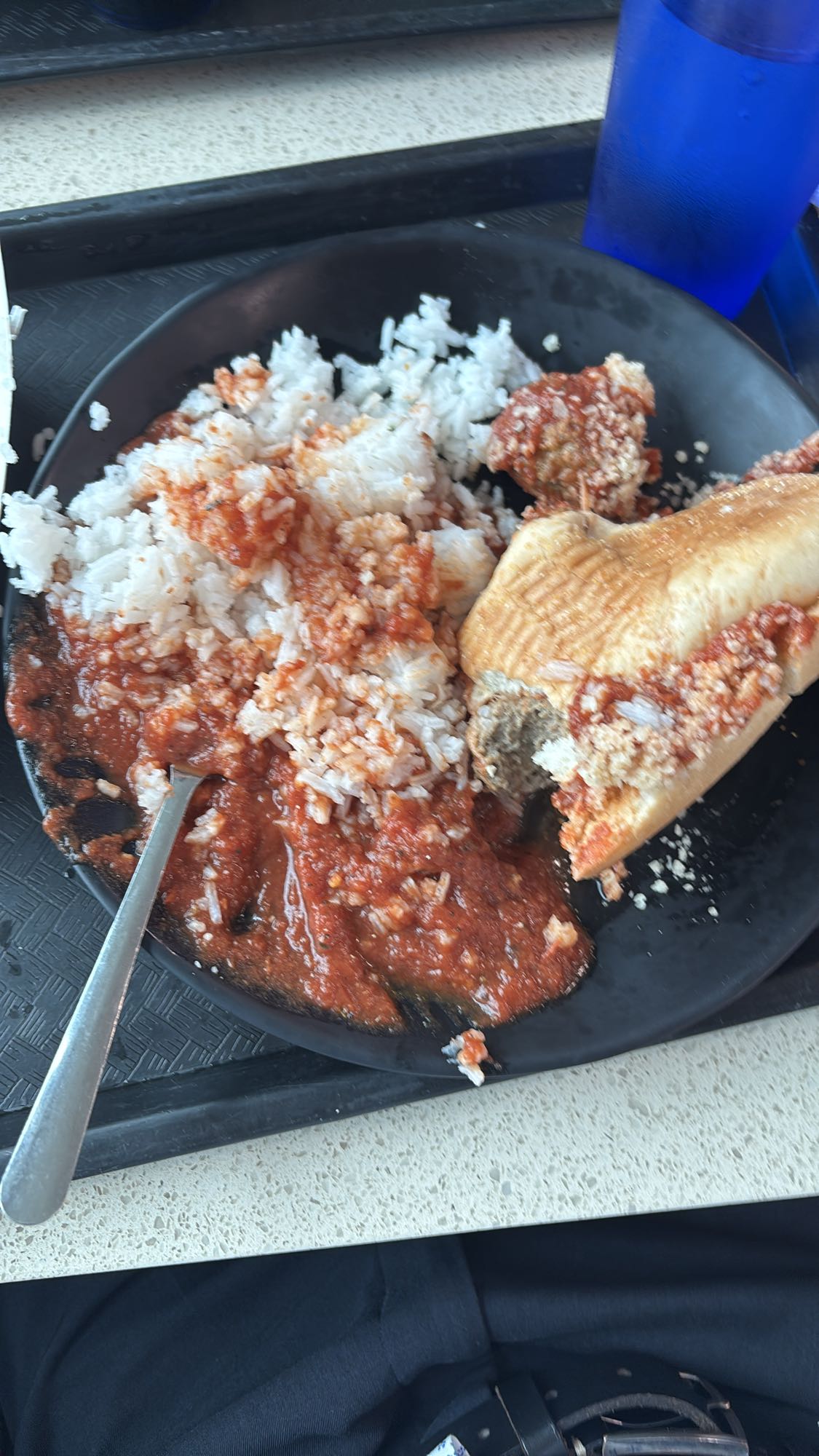 arroz con albóndigas