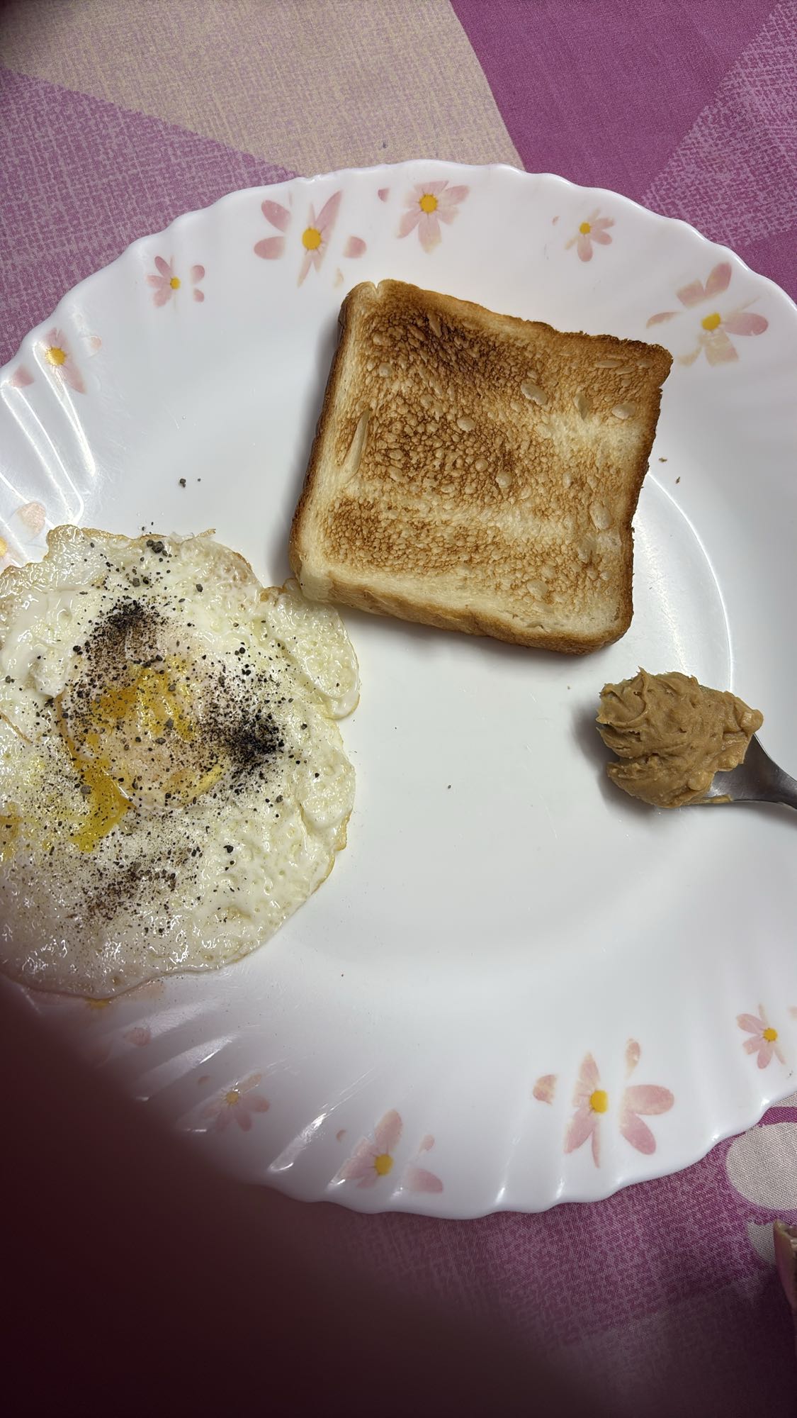 Egg Toast with Peanut Butter