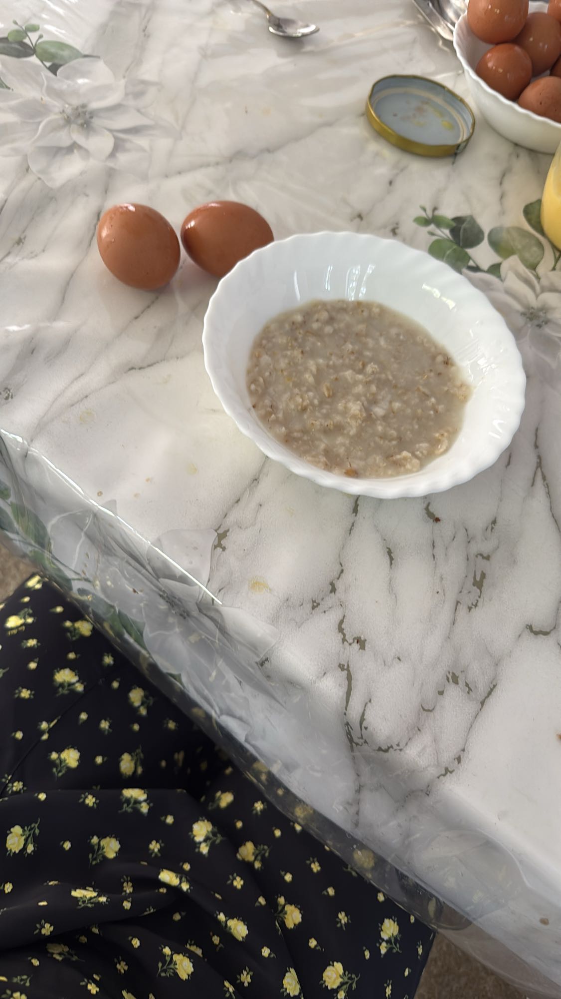 овсяная каша с яйцами