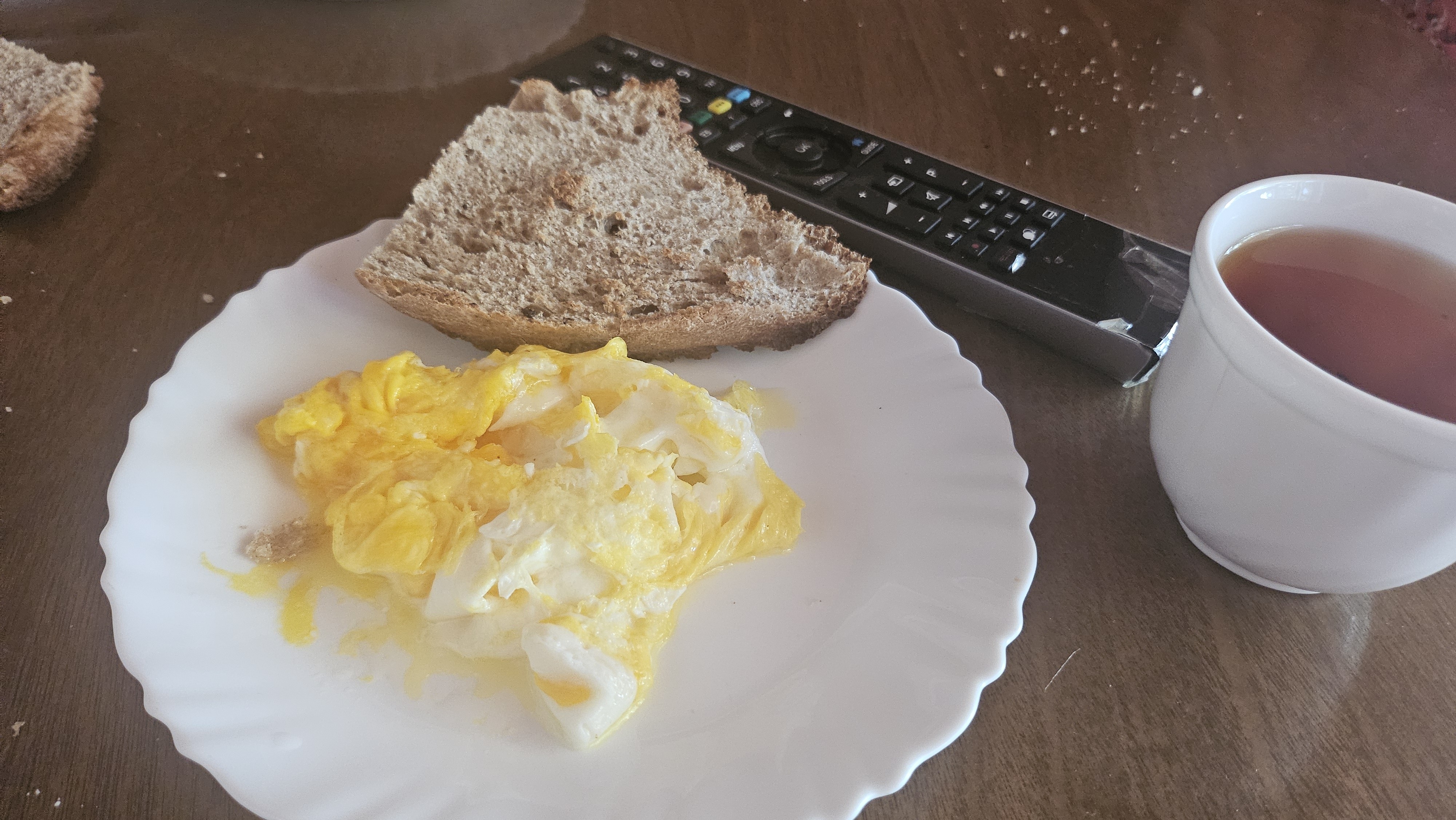Eggs and Bread Breakfast