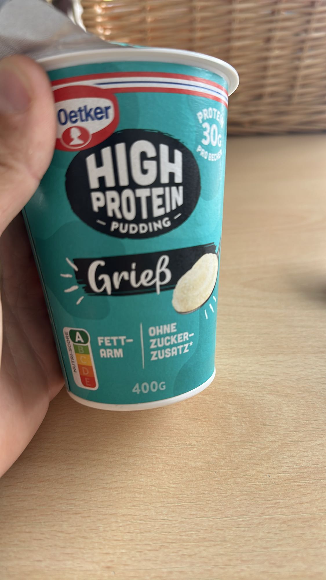 Grieß Protein Pudding