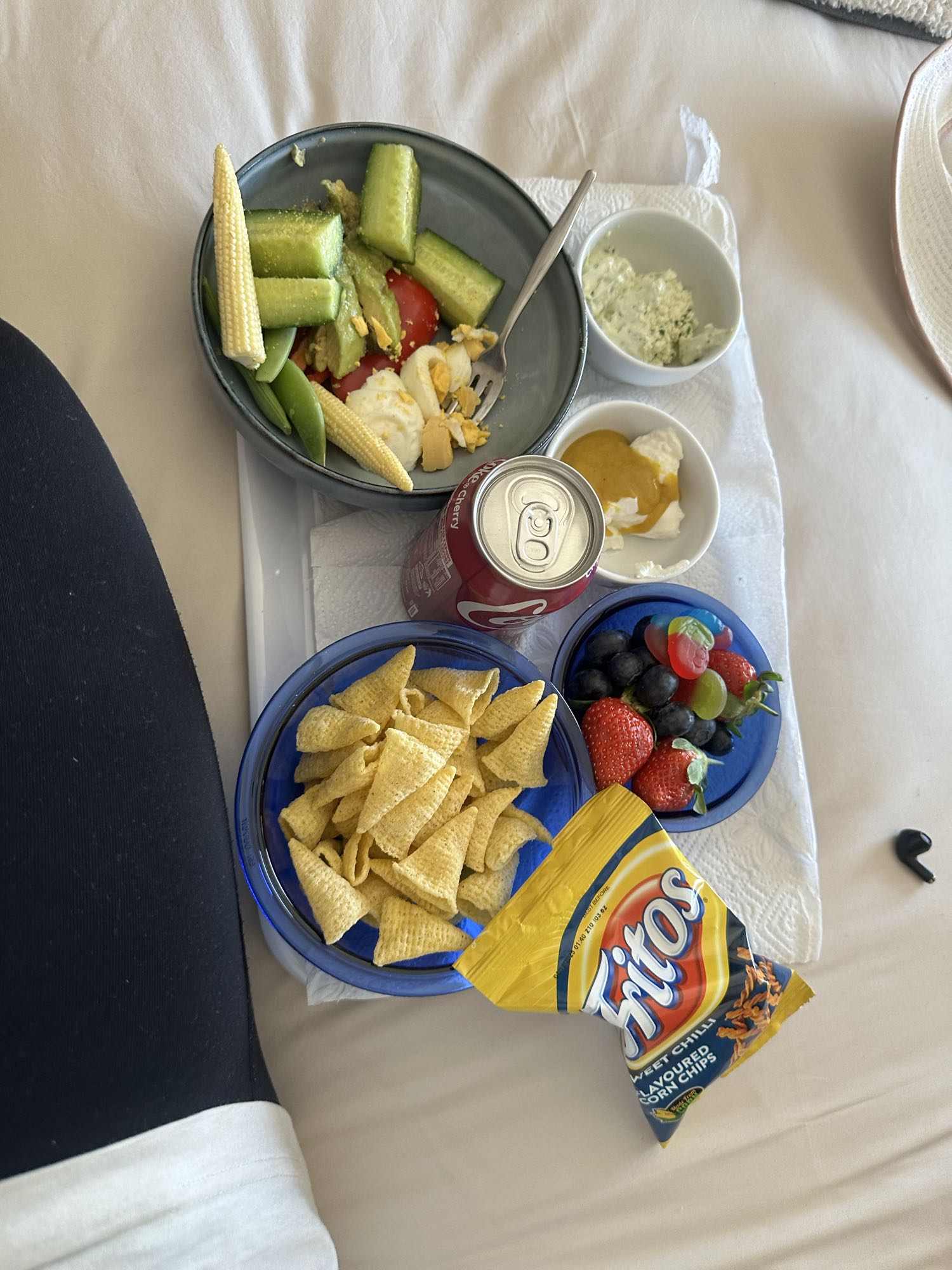 Snack Tray with Veggies & Chips