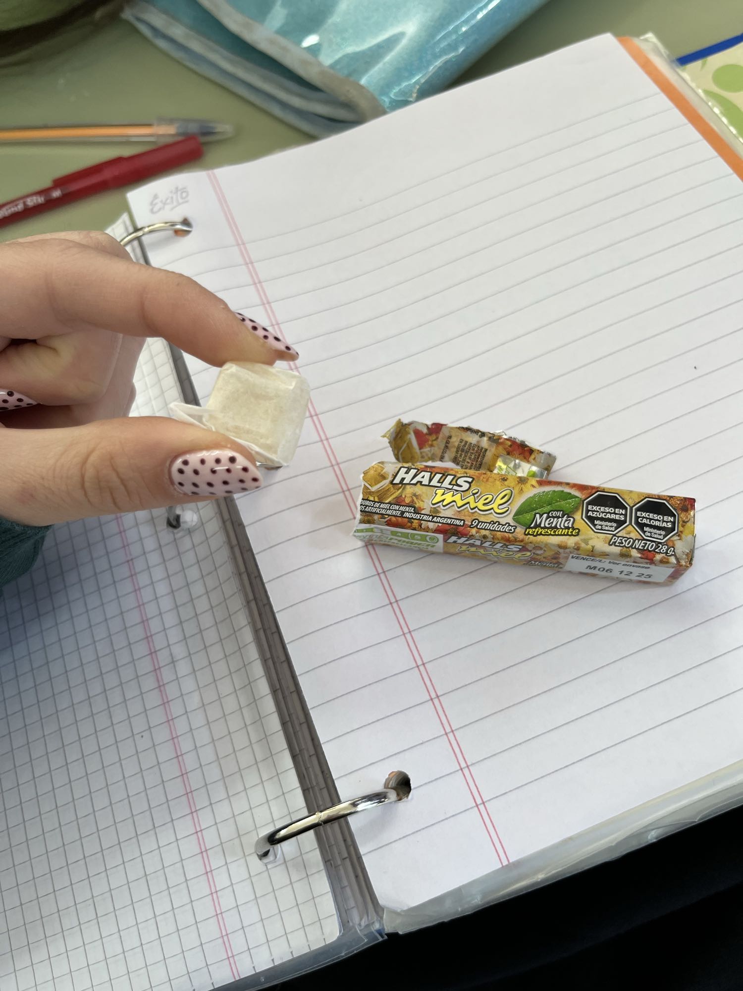 Caramelo Halls miel menta