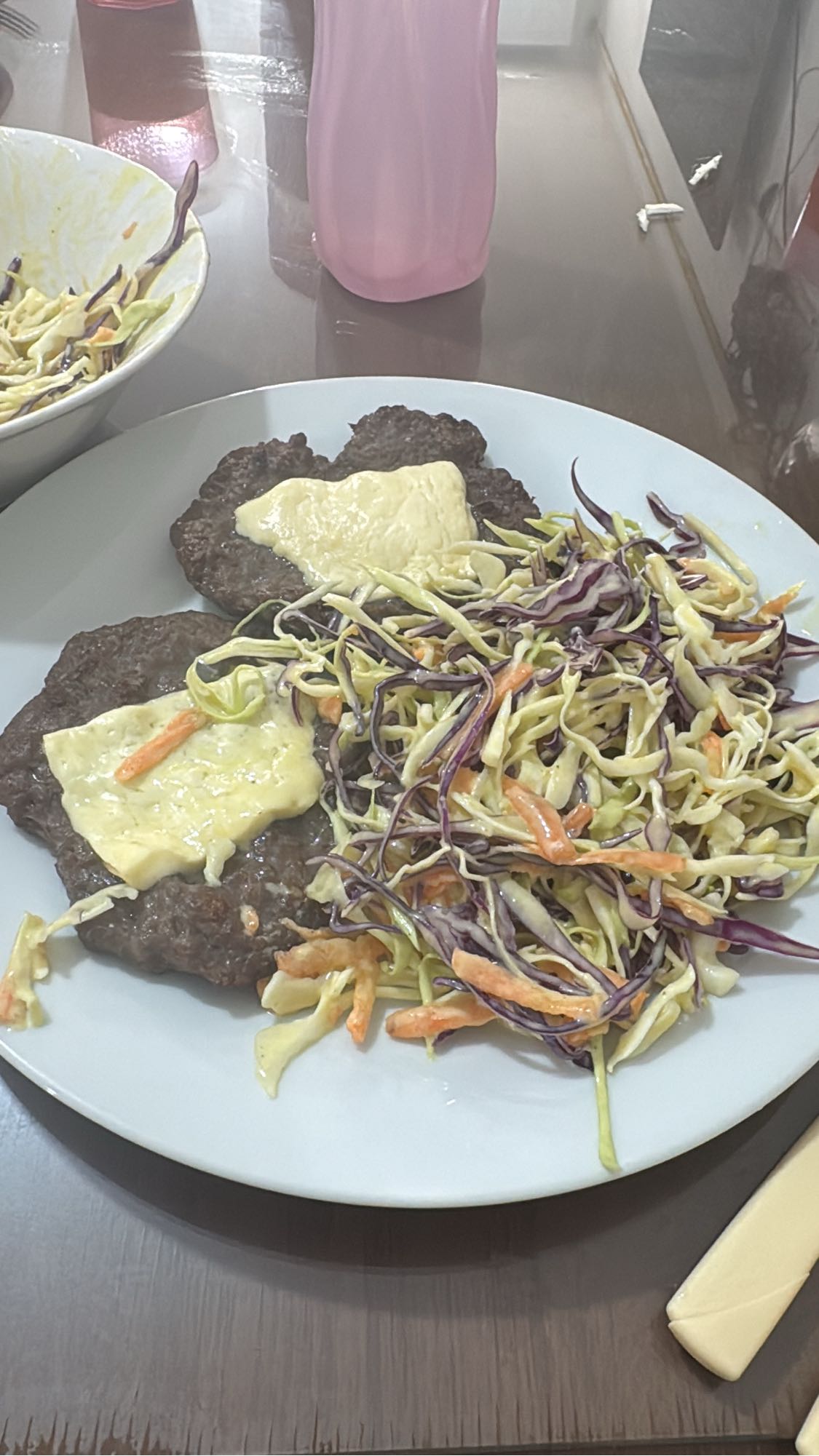 hamburguesas con ensalada