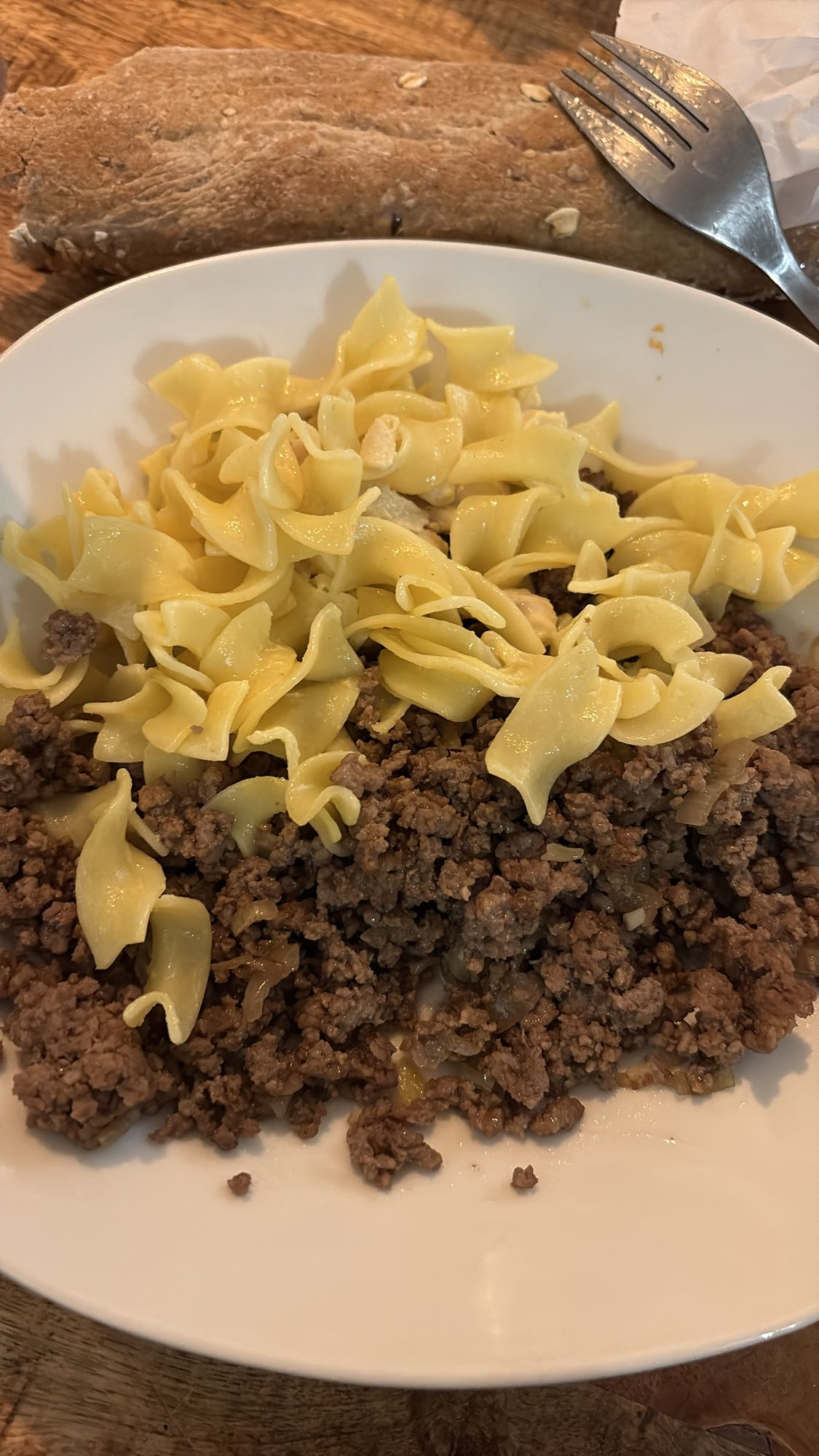 Pasta met gehaktbrood