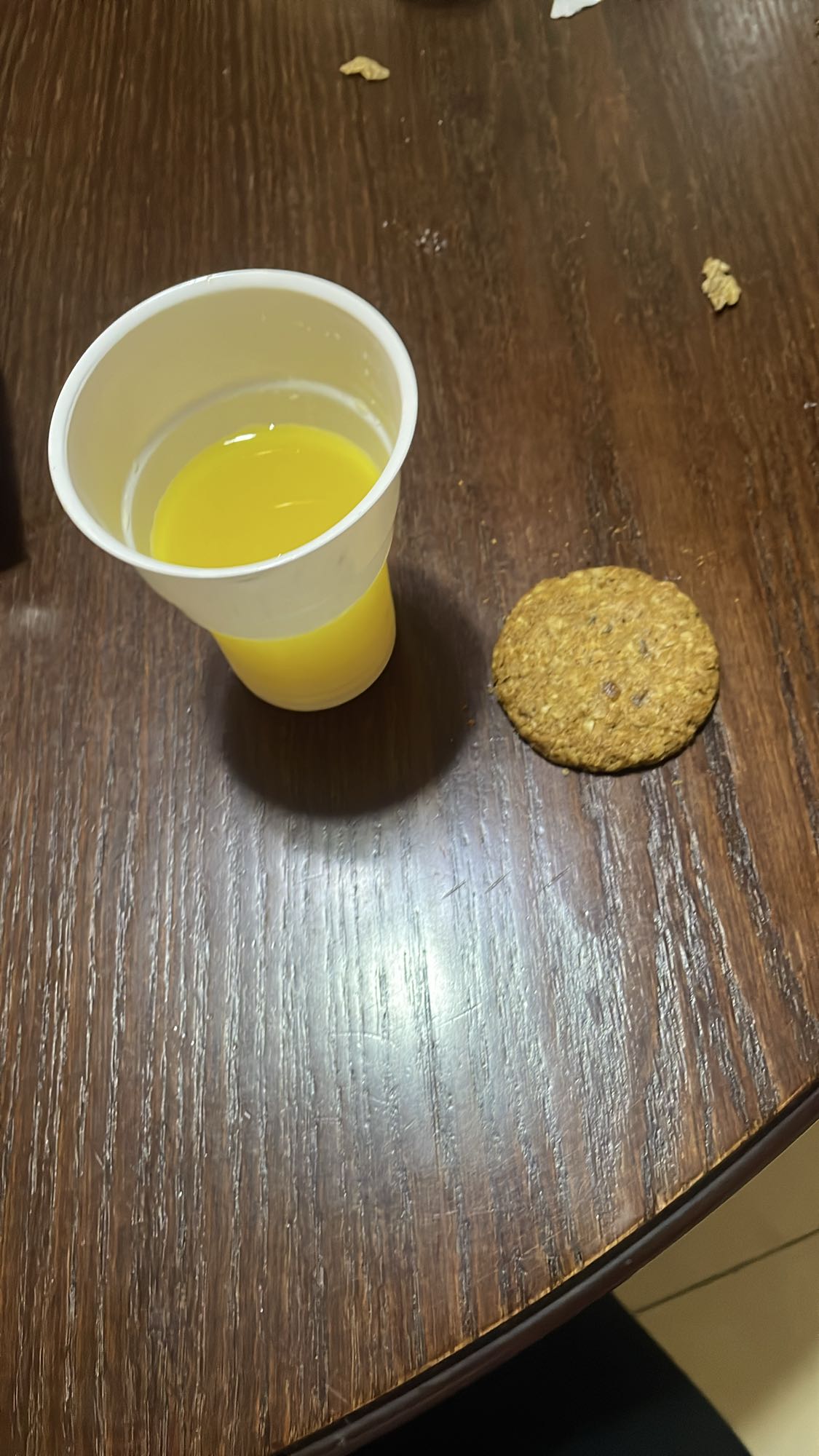 Juice and Cookie Snack