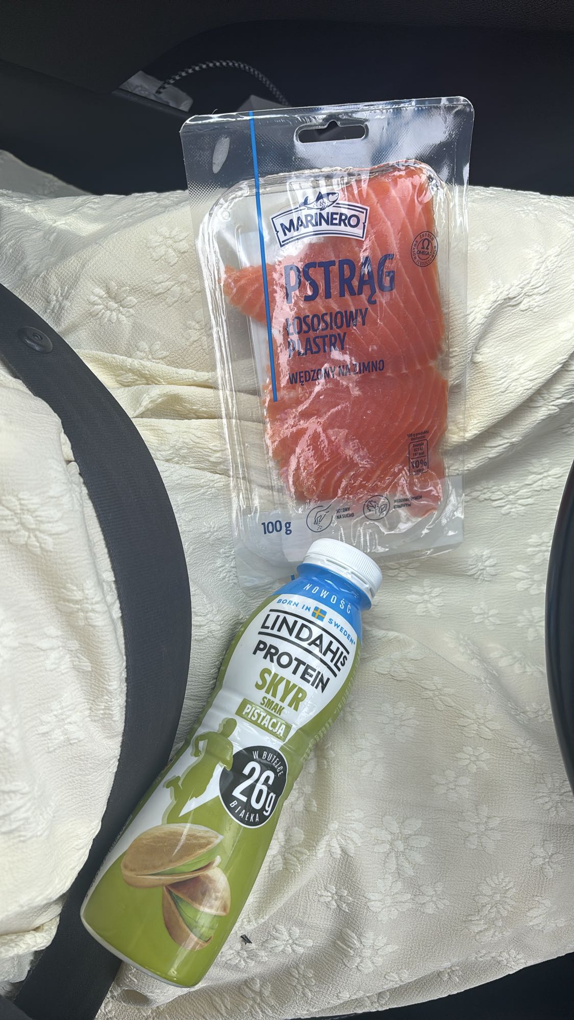 Pstrąg i skyr pistacjowy