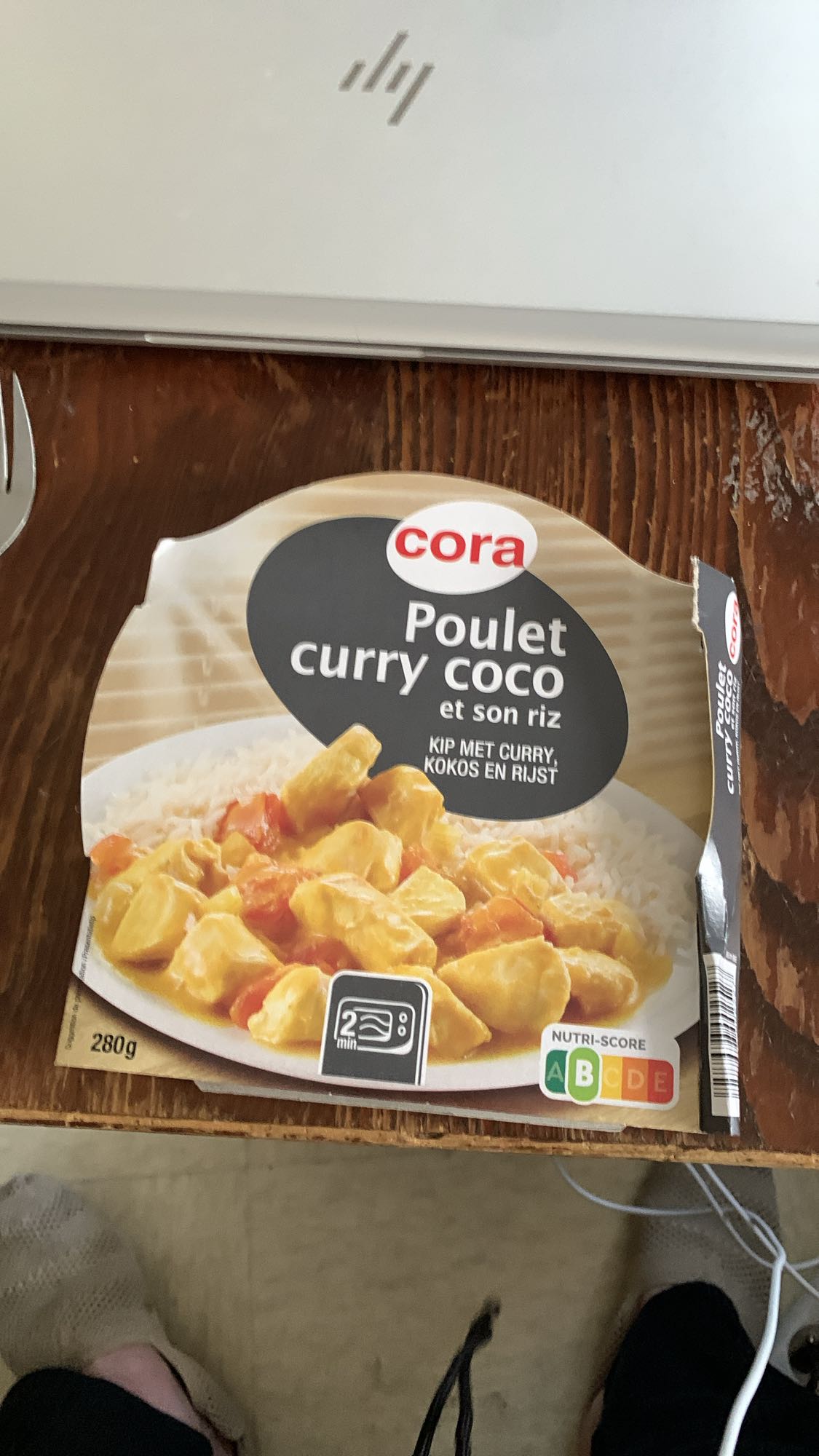 Poulet curry coco riz