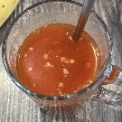 Tomatensap glas
