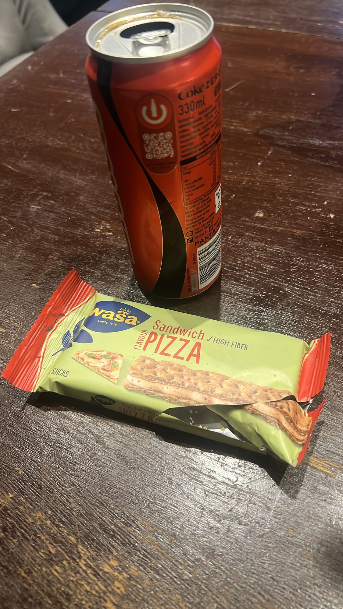 Wasa pizza & Cola Zero