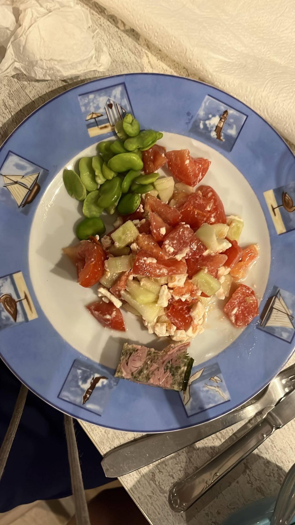 Salade fraîcheur et pâté