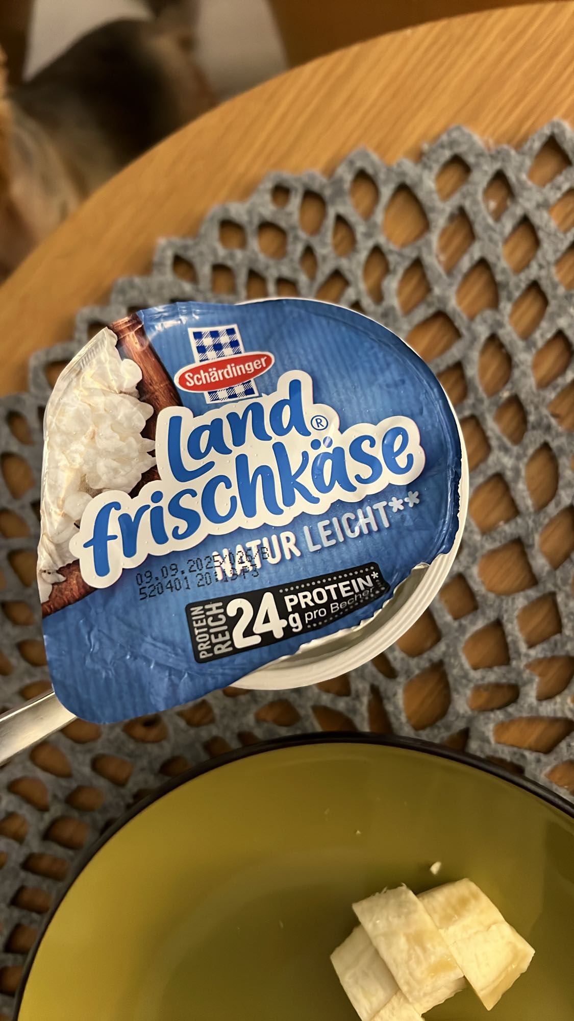 Twaróg lekki z bananem