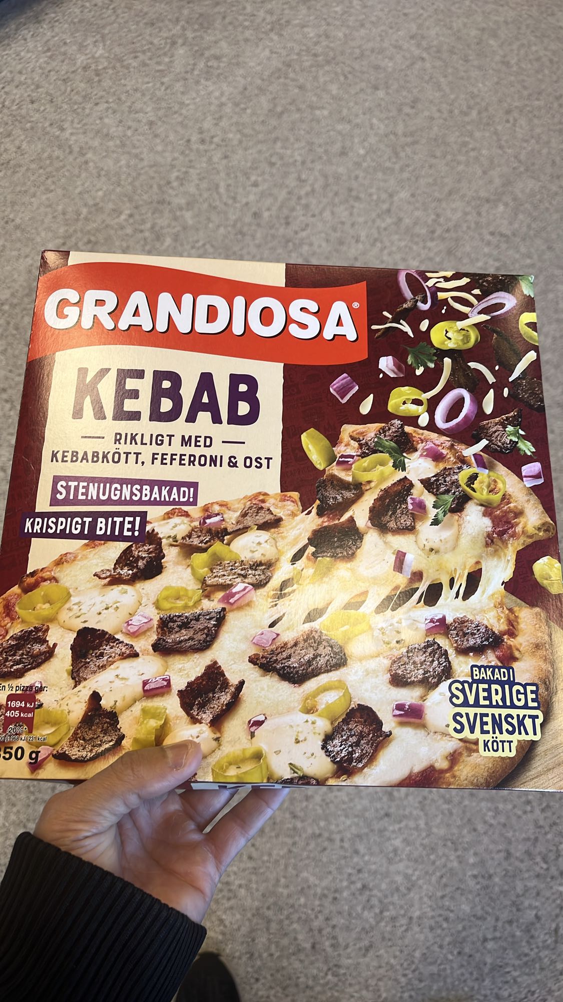 Grandiosa kebabpizza