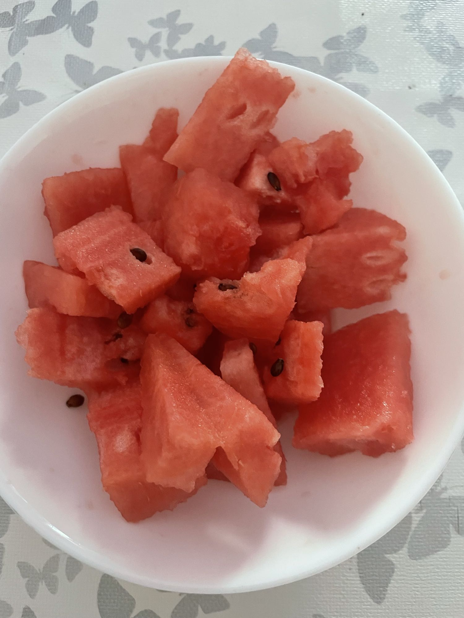 Wassermelonenwürfel