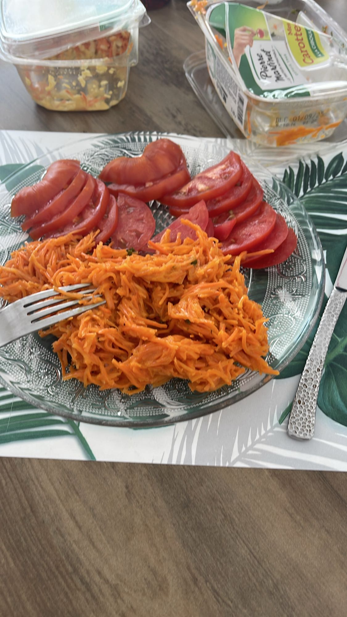 Salade carottes tomates