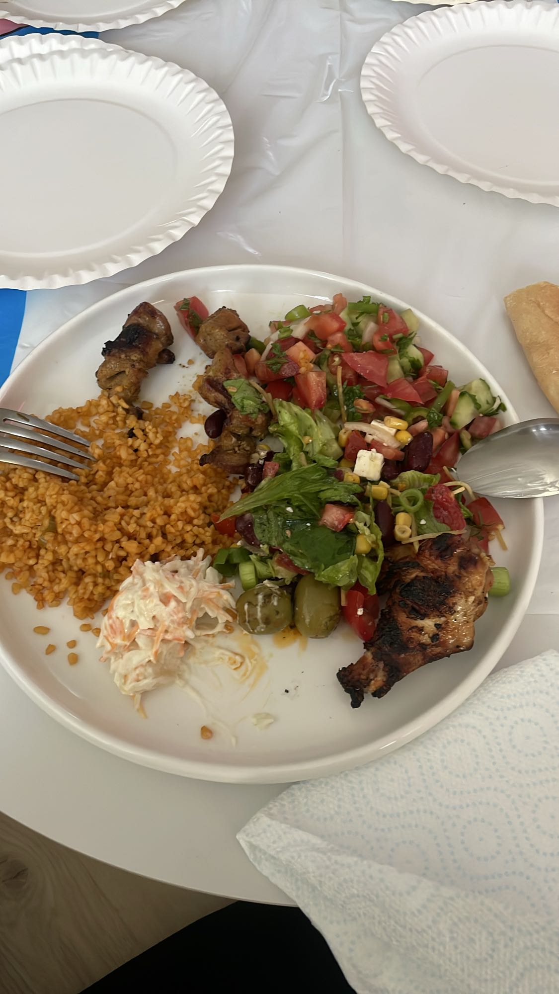 Gegrilltes Hähnchen mit Bulgur