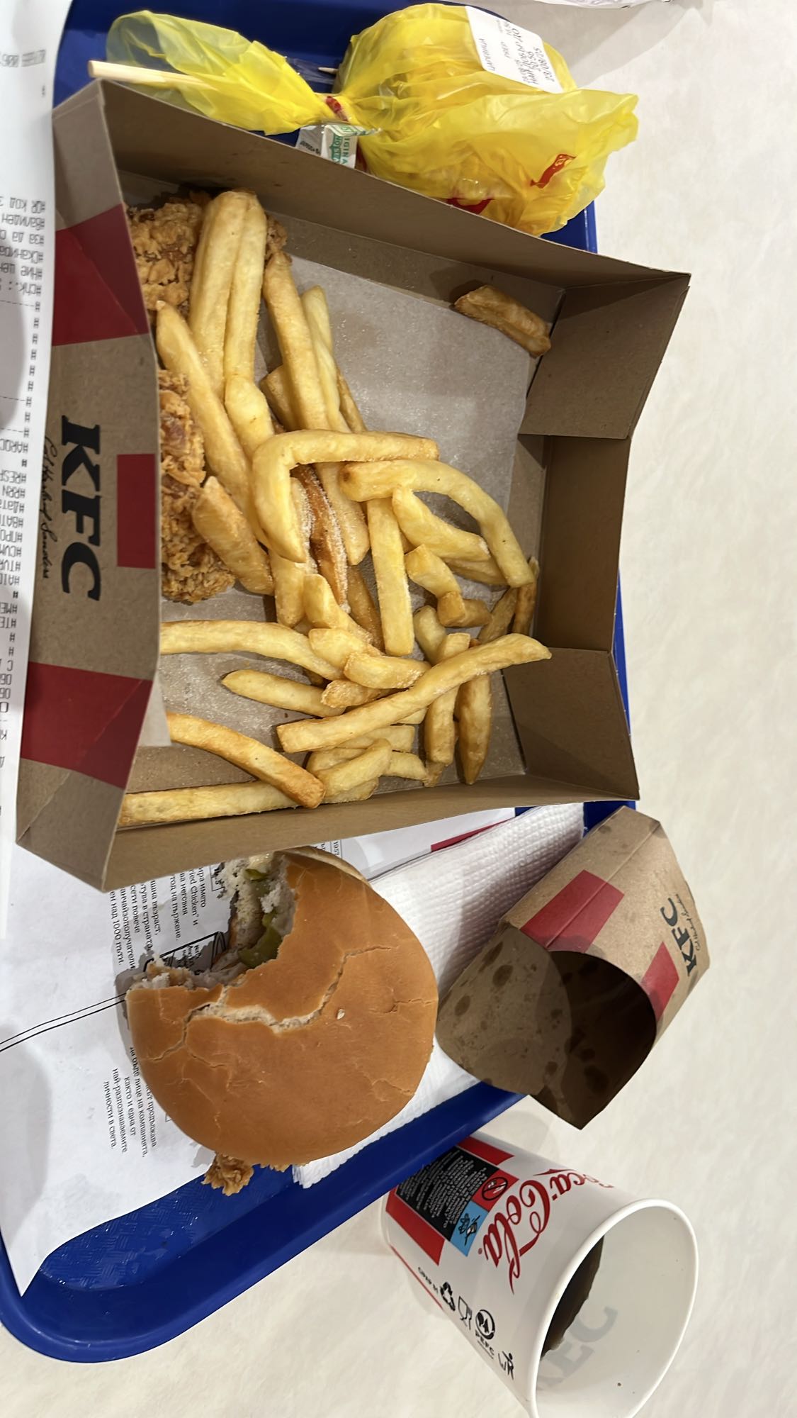 Комбо сандвич и картофи