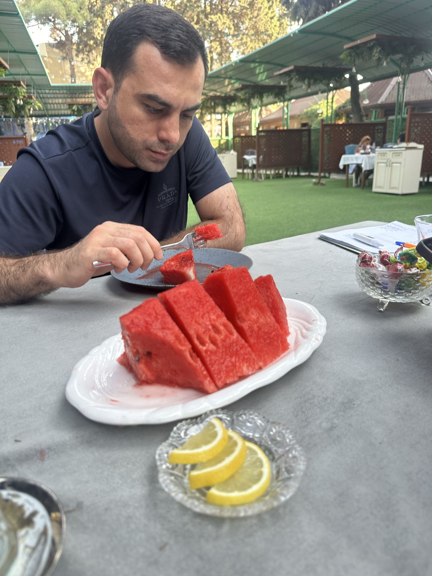 Watermelon and Lemon Slices