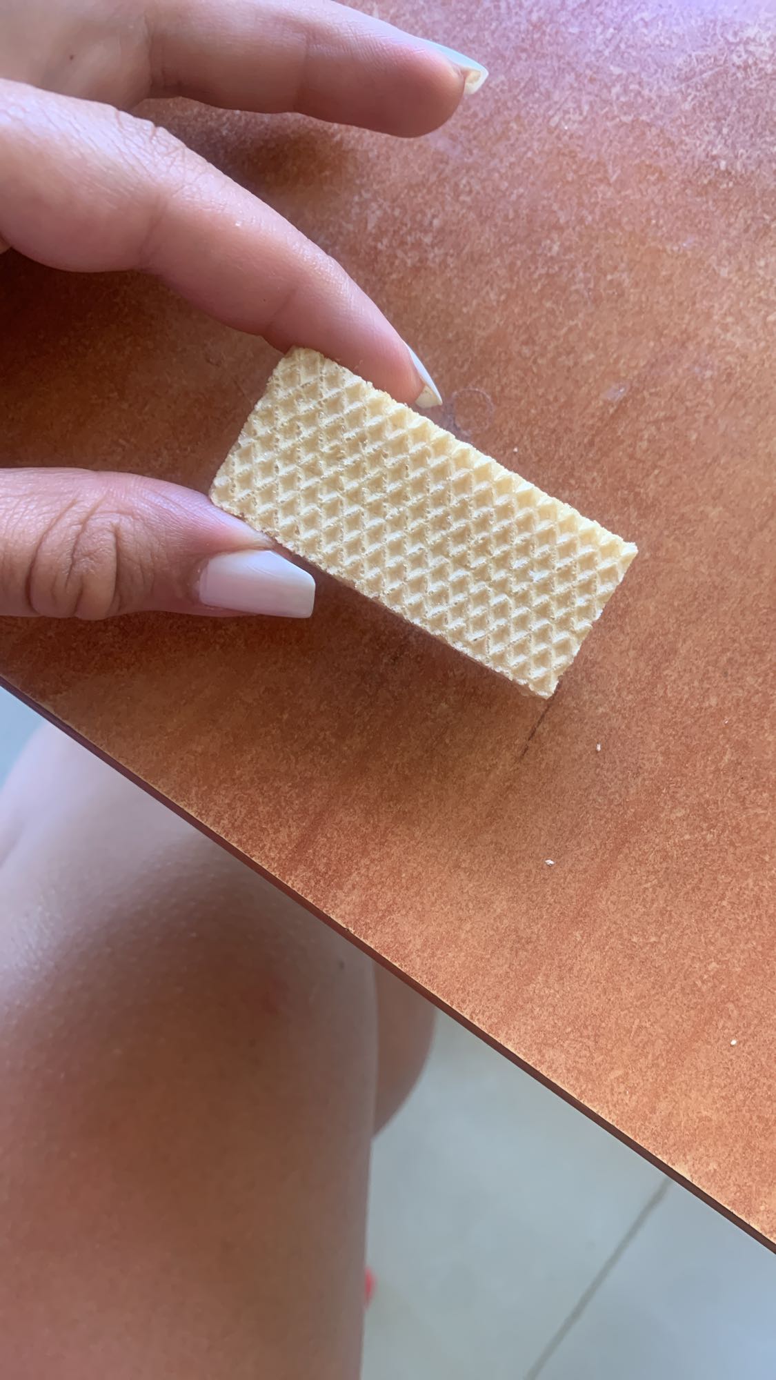 Vanilla wafer snack
