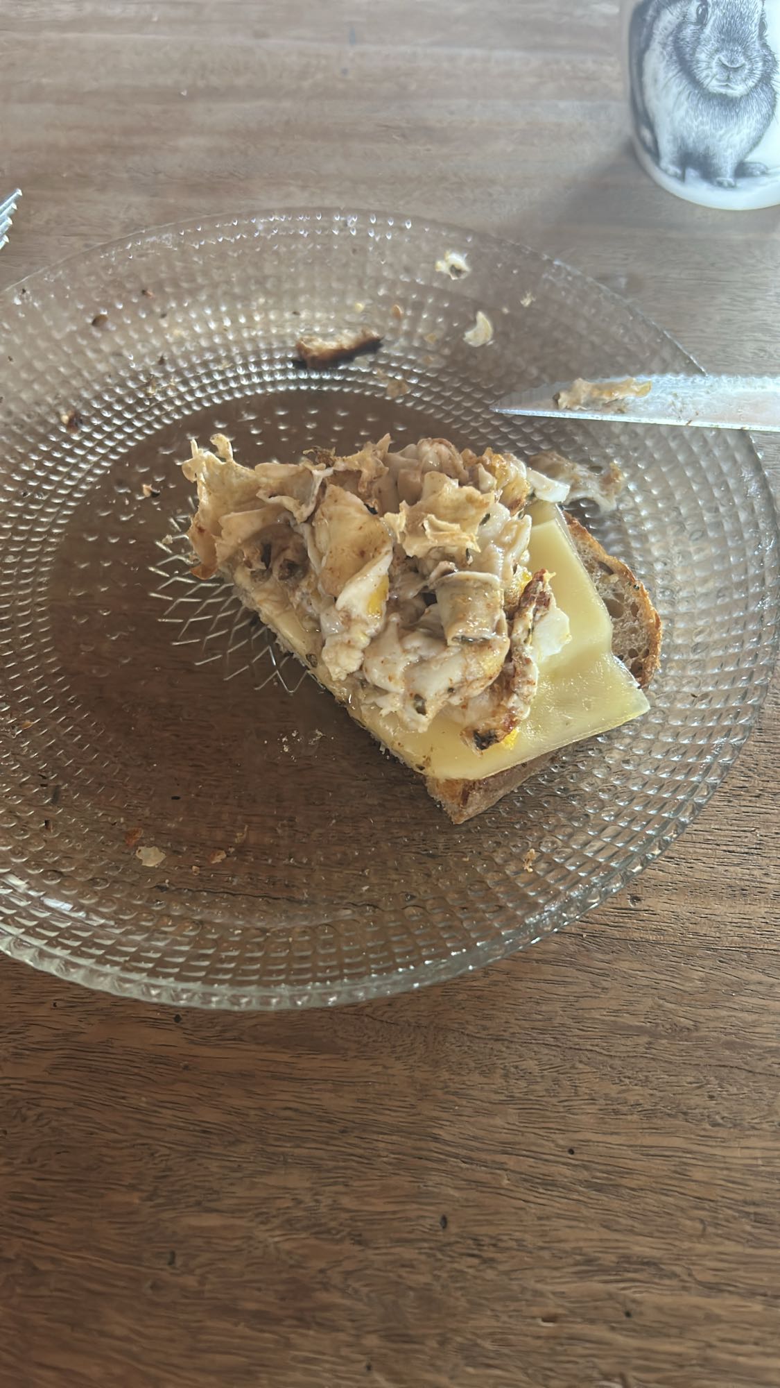 Tartine œuf fromage