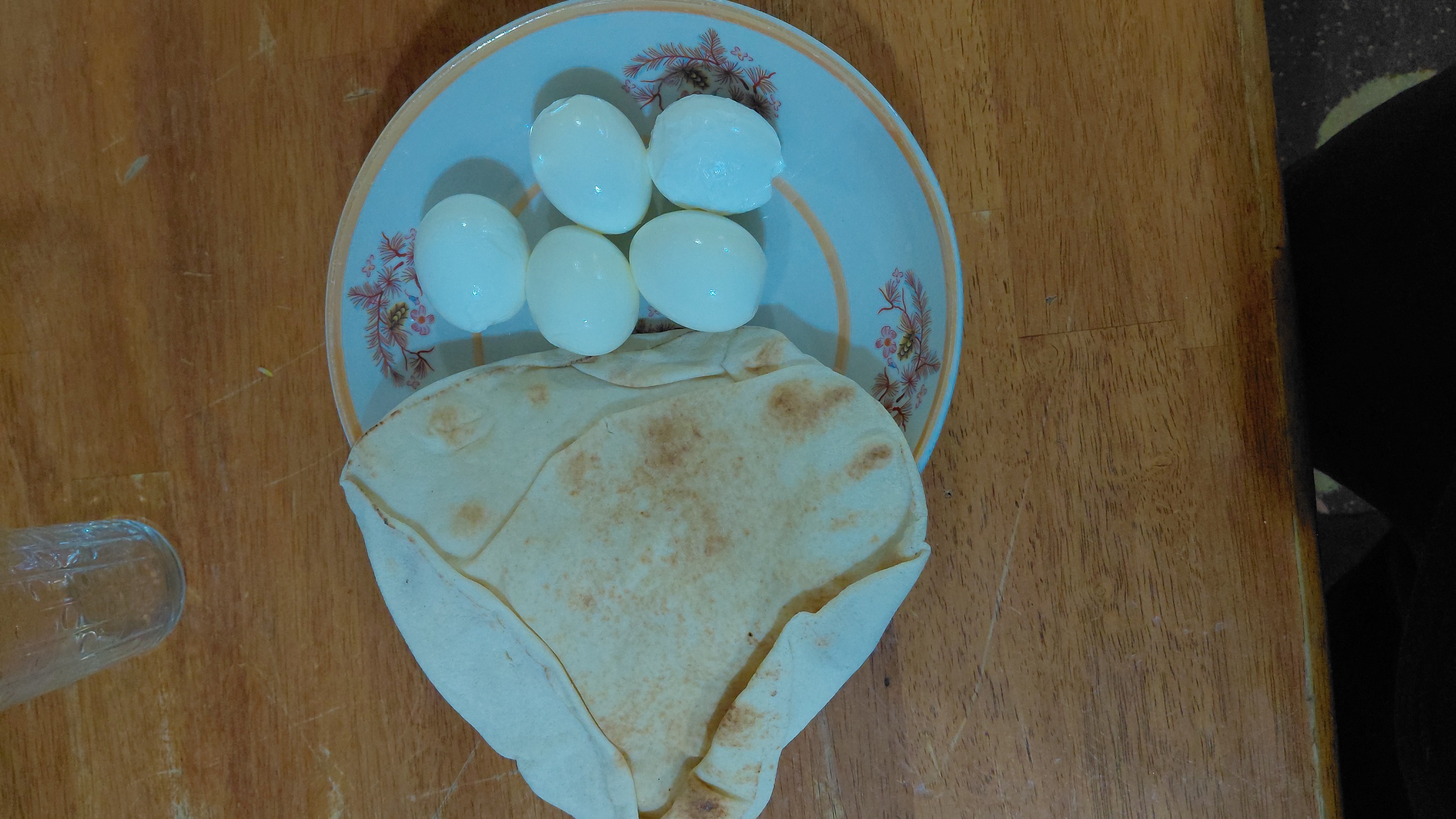Eggs and Flatbread Plate