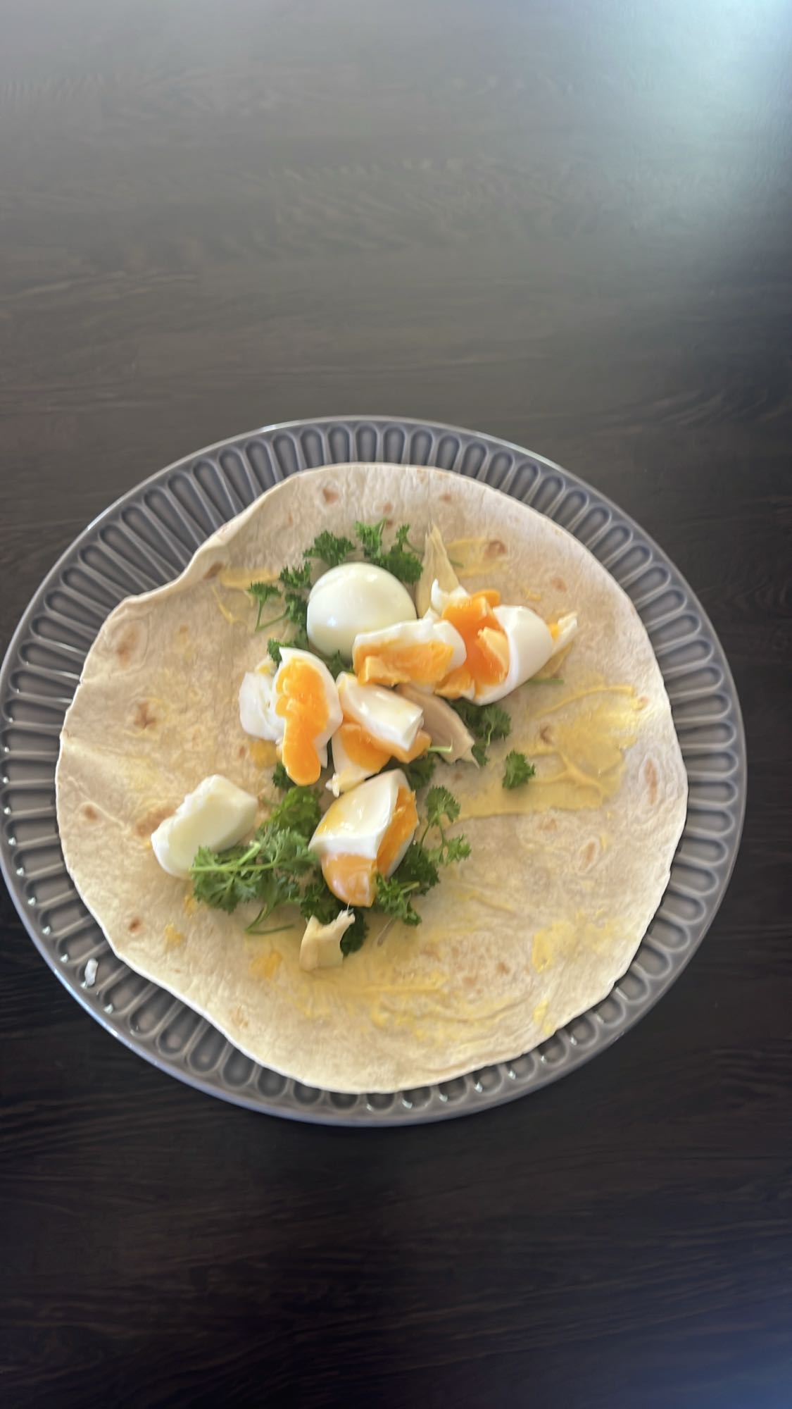 Äggwrap med kyckling