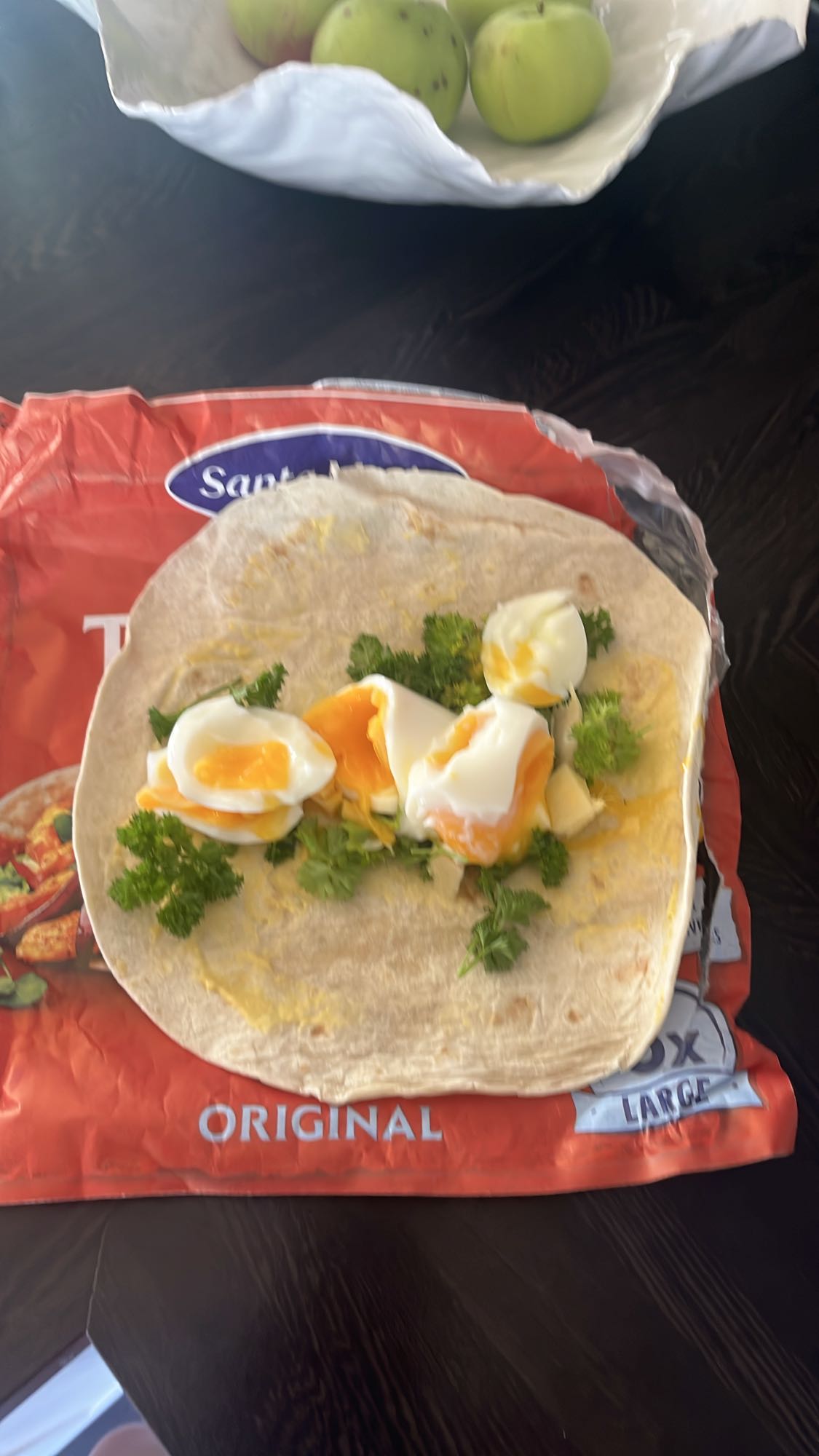 Äggwrap med persilja