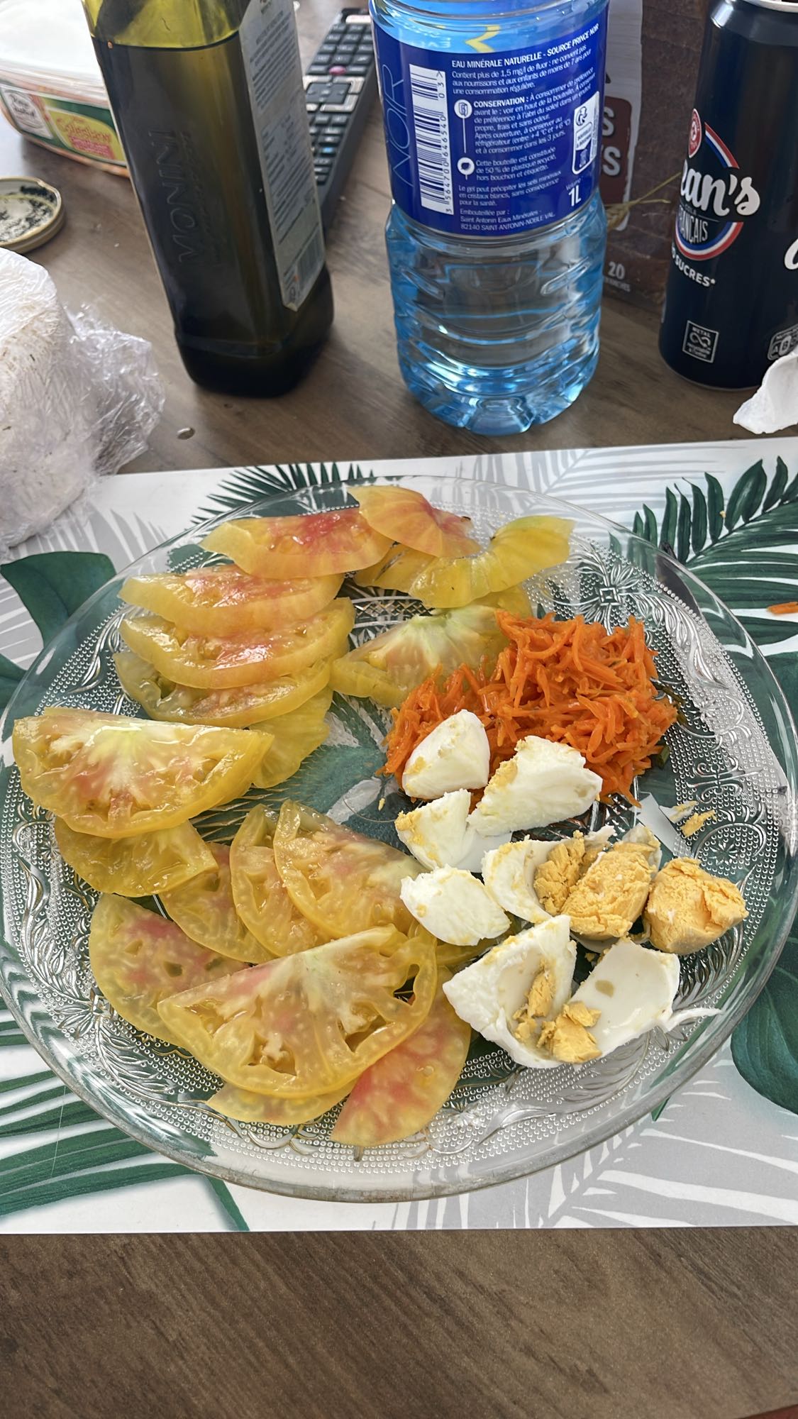 Salade œuf tomate carotte