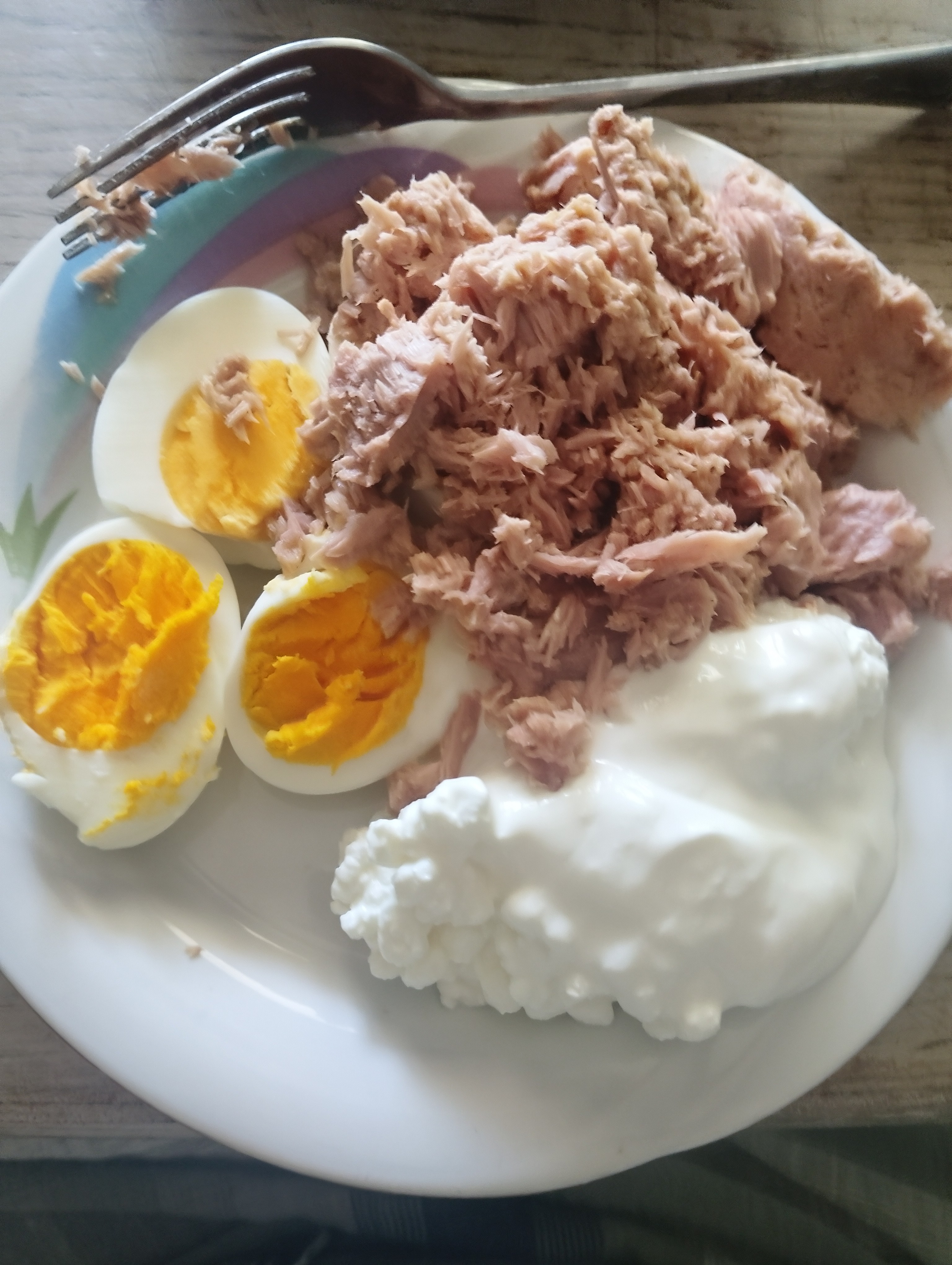Tuna Egg Cottage Plate
