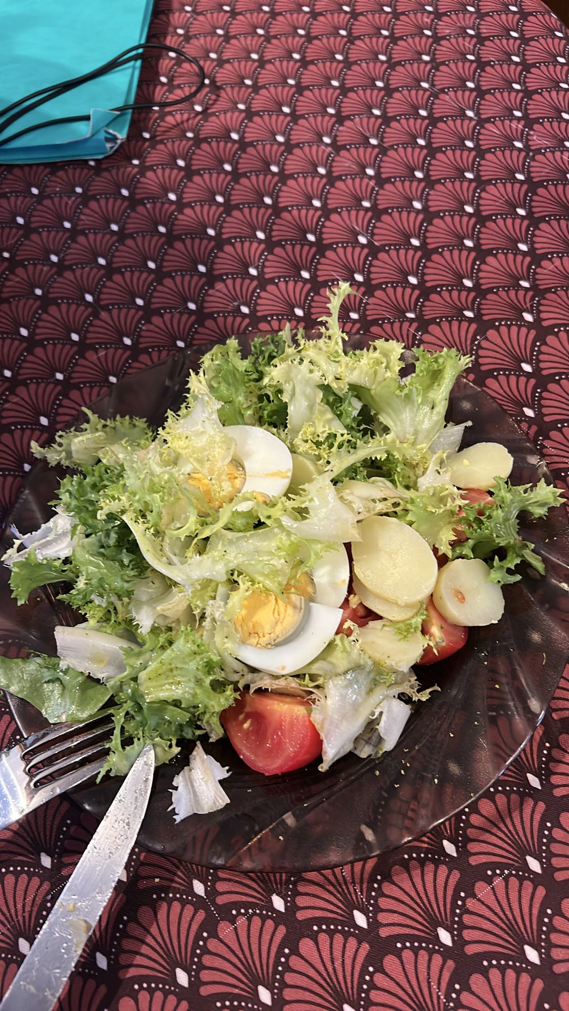 Salade œuf-pomme