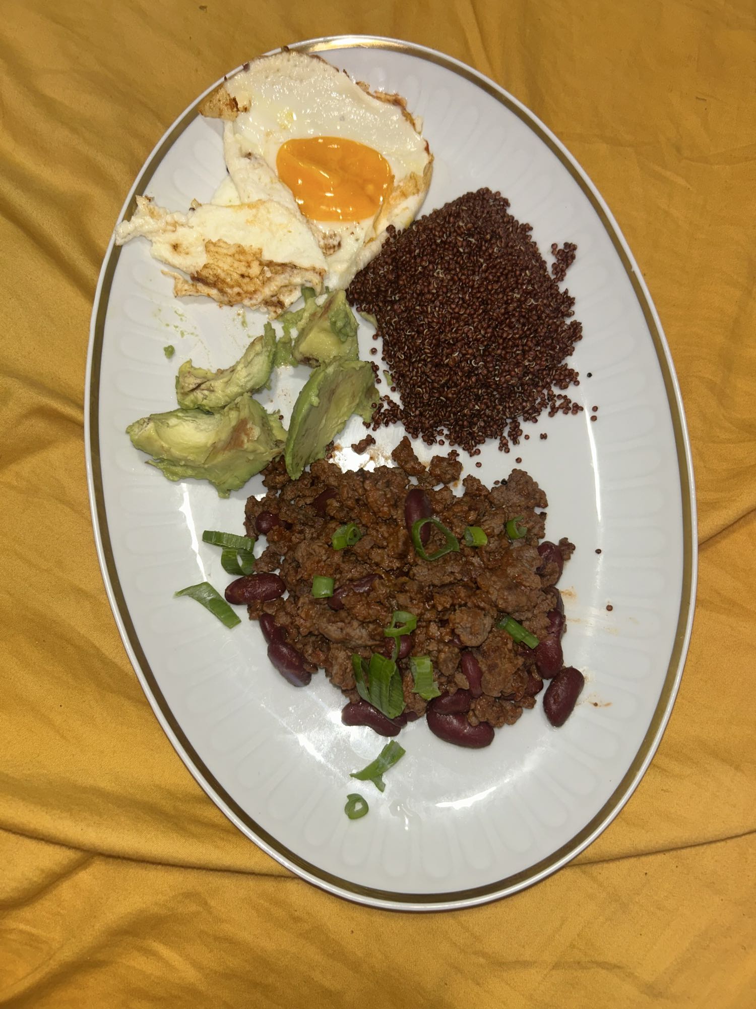 Assiette protéinée chili quinoa