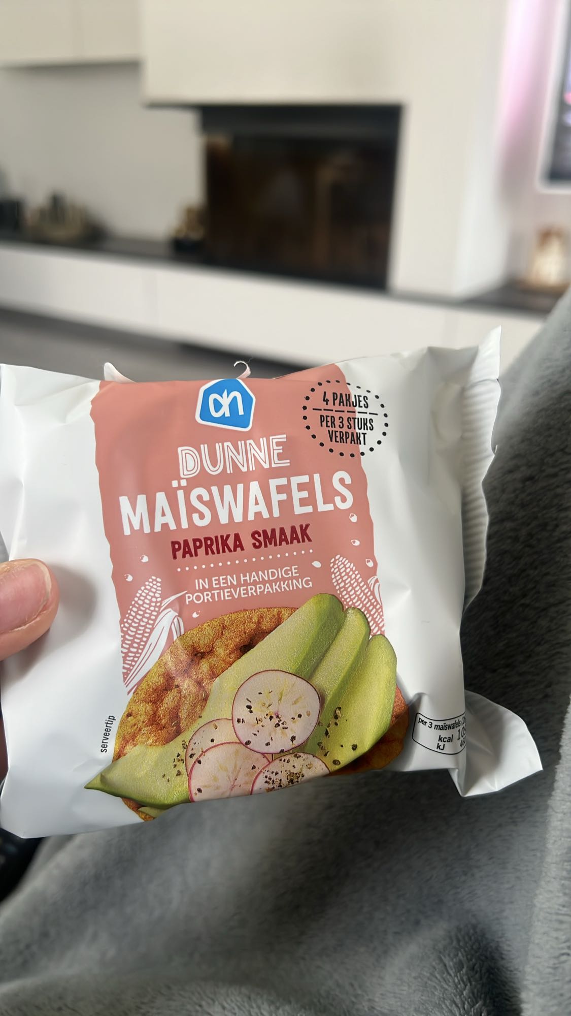 Dunne maiswafels paprika