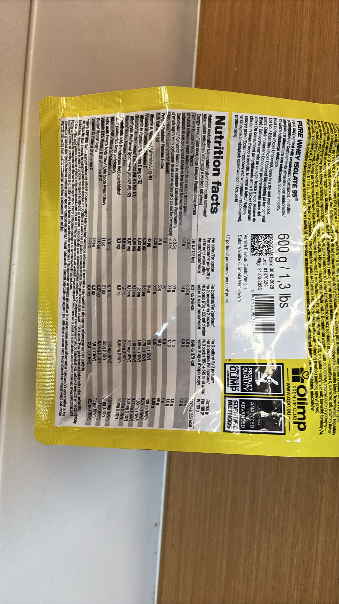 Whey Isolate Vanilla