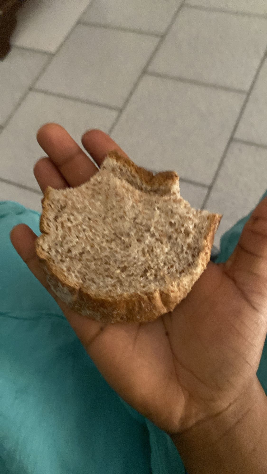 Whole wheat bread slice