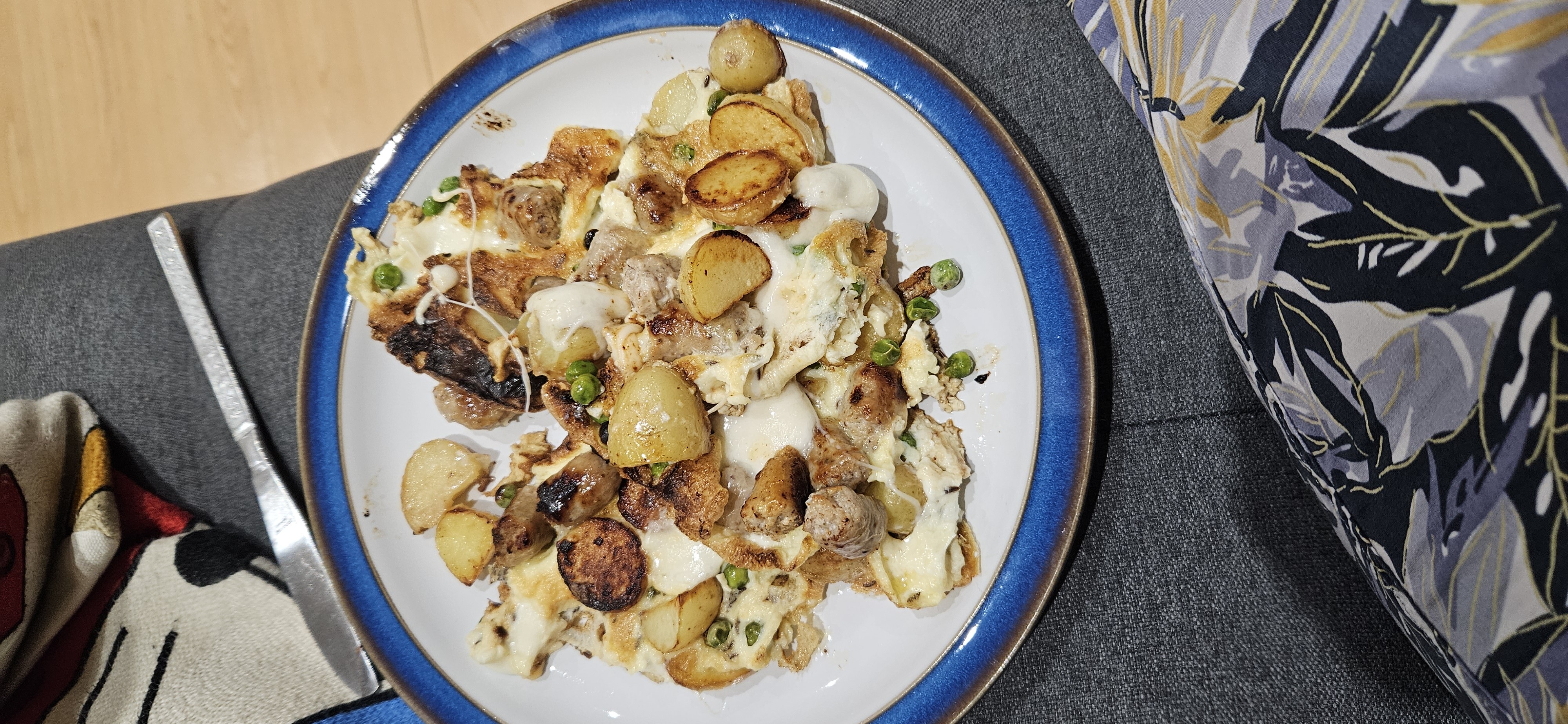 Cheesy sausage skillet