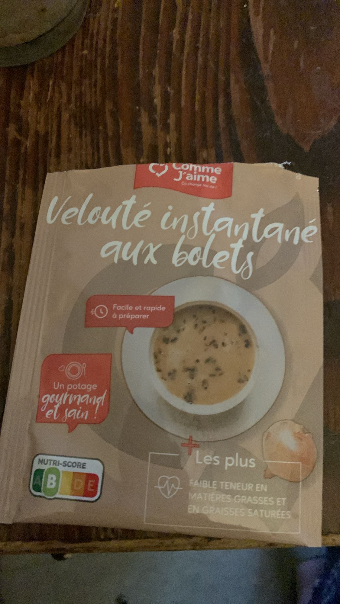 Velouté aux bolets