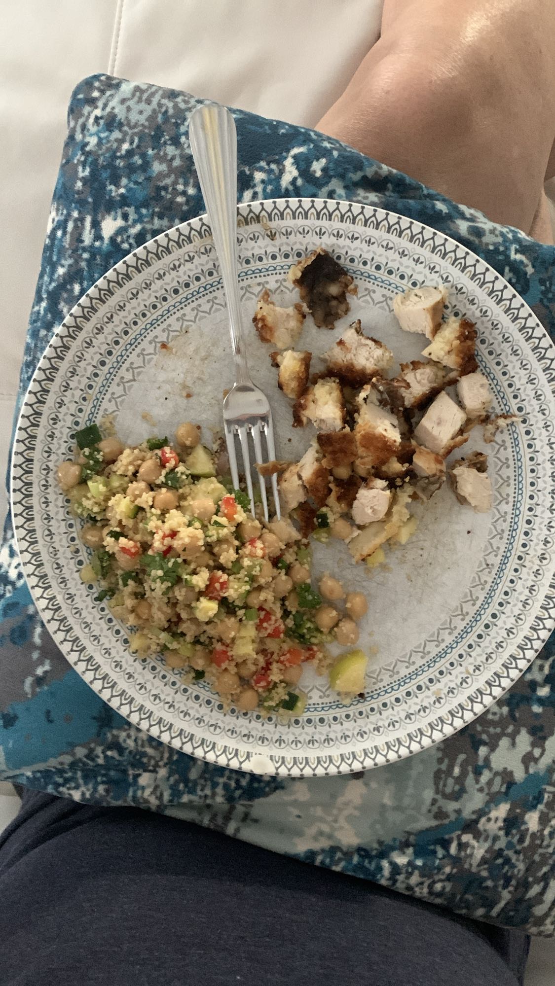 Poulet et salade couscous