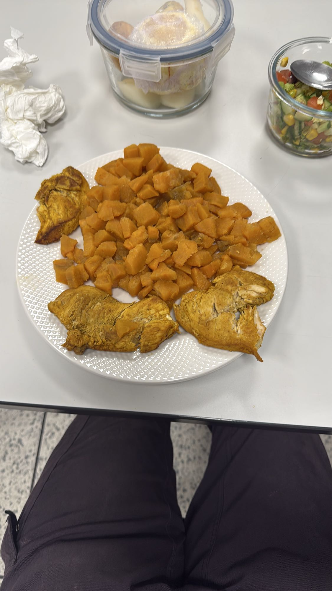 Poulet et patates douces