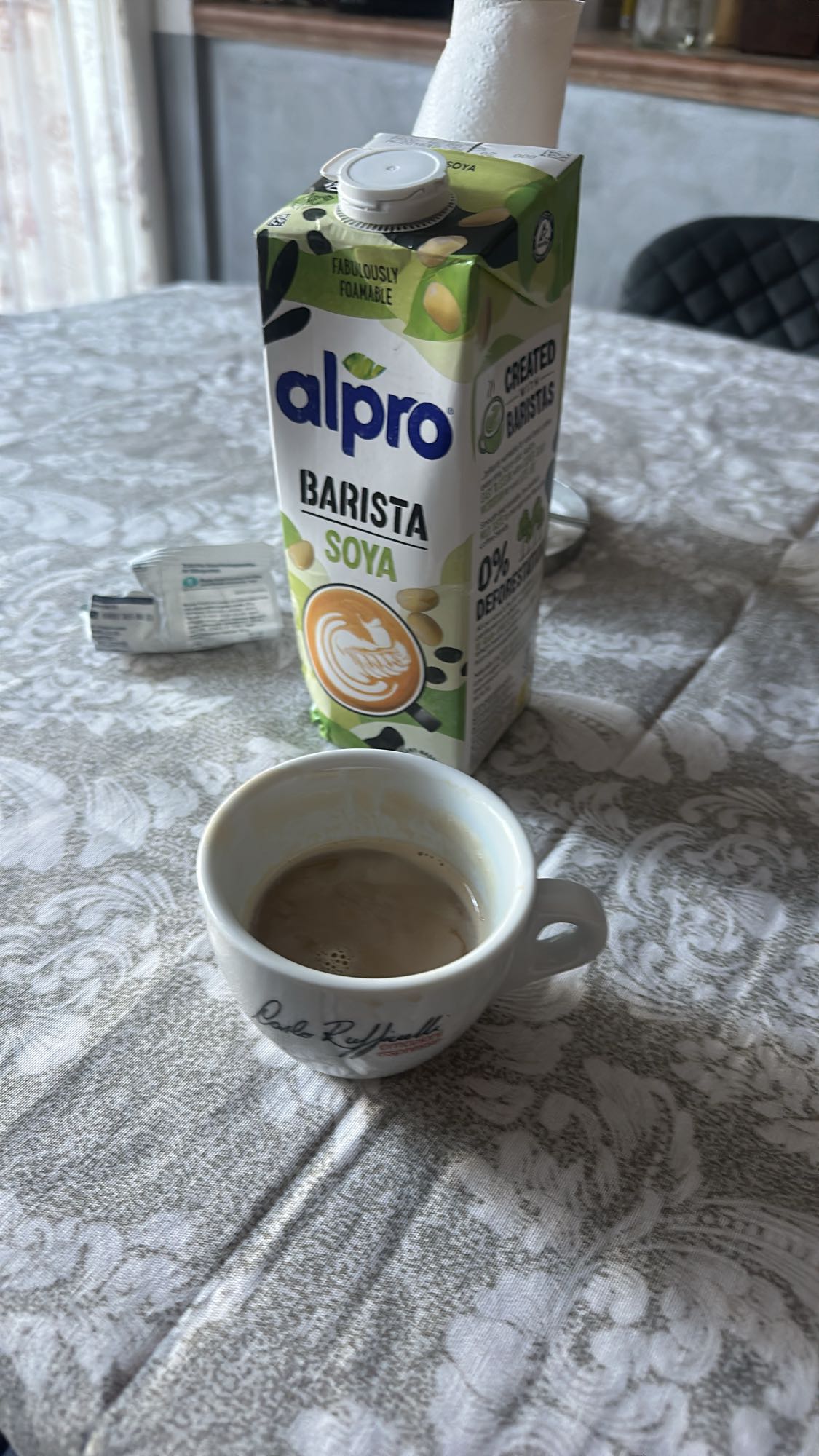 Cafea cu lapte de soia