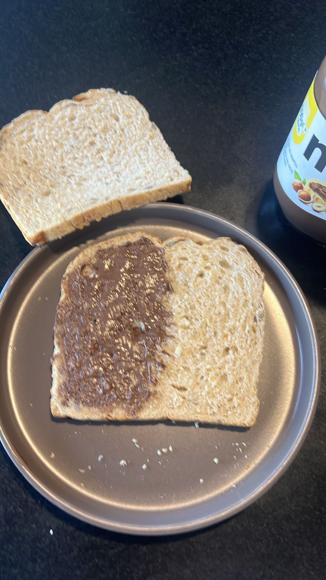 Boterham met chocopasta