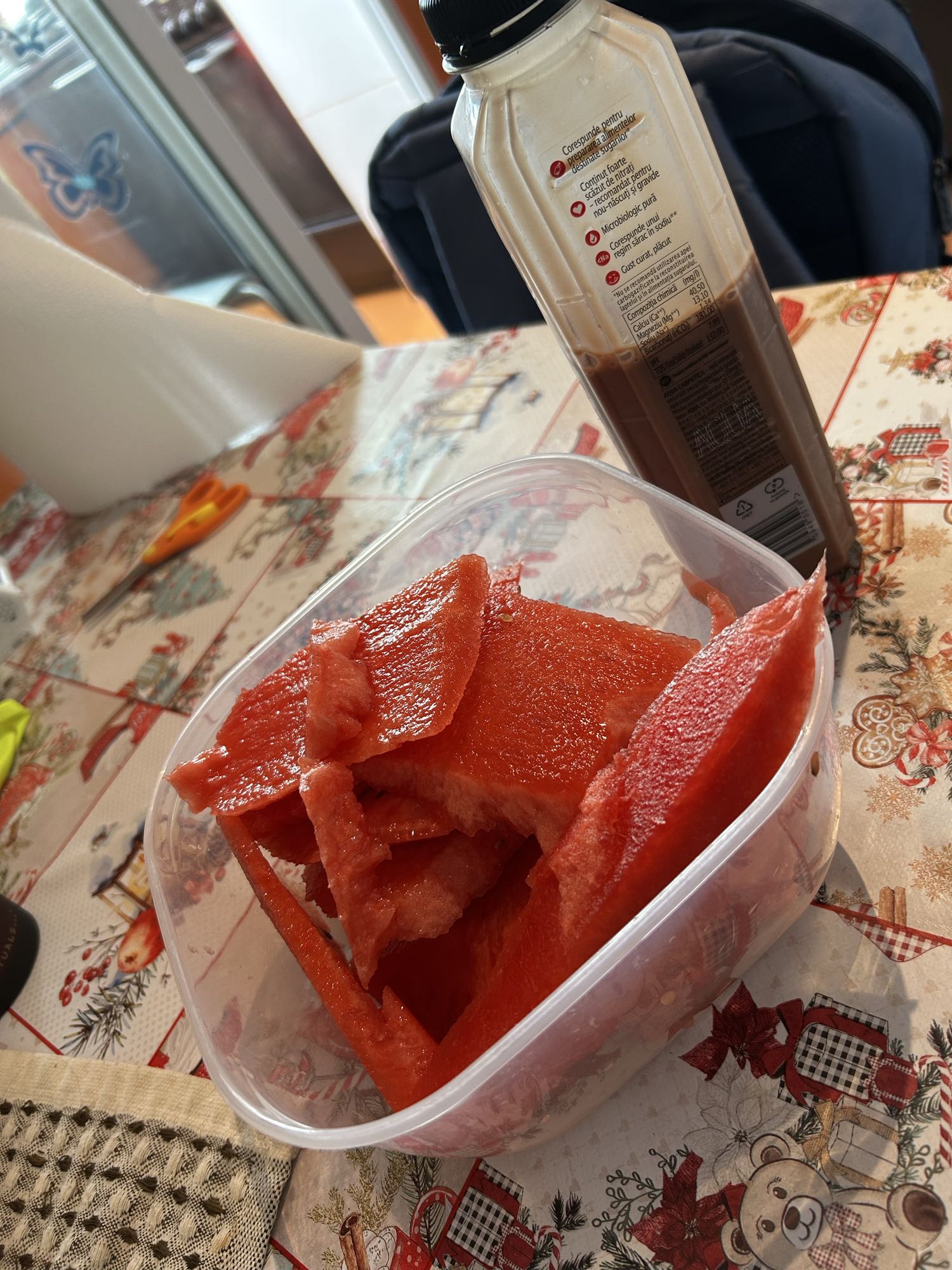 Pepene roșu și shake proteic