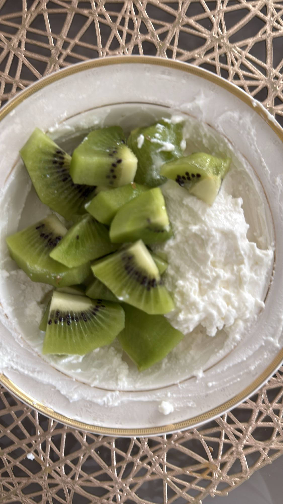 творог с киви