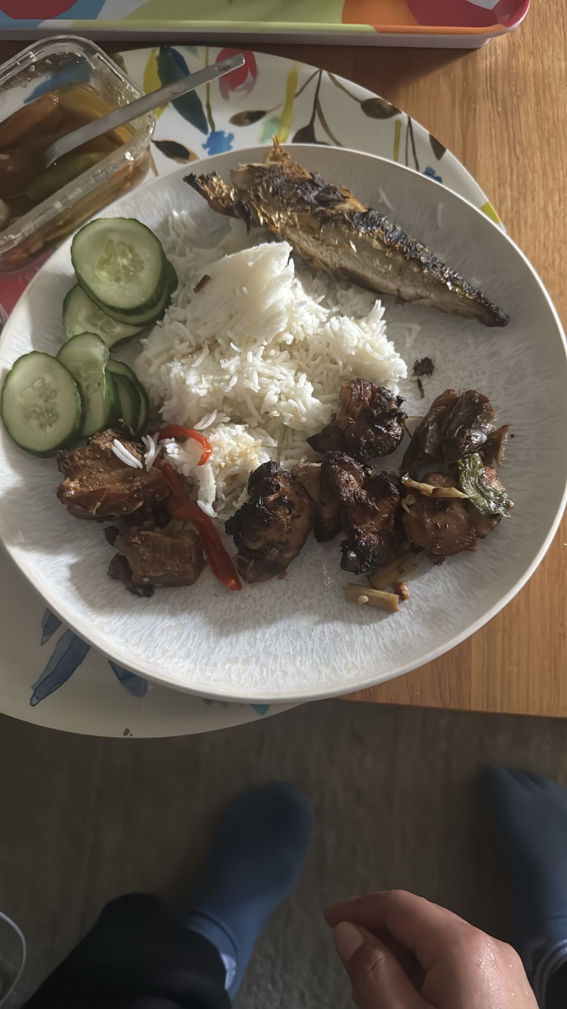 Grillad kyckling med ris