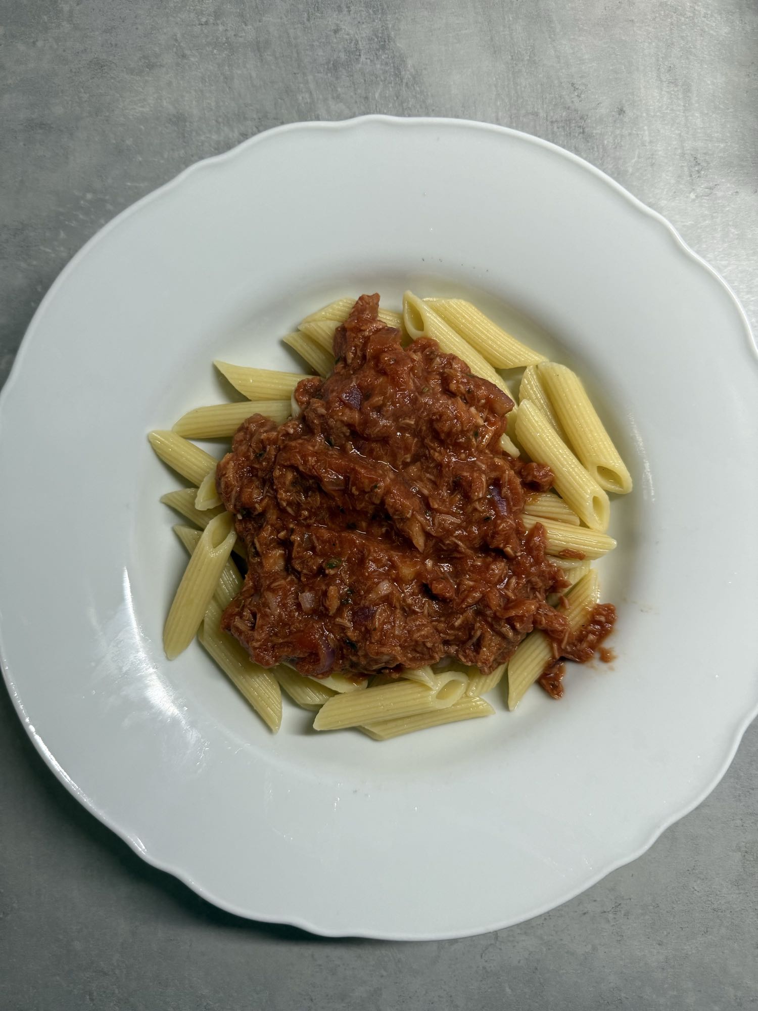 Penne with Tuna Sauce